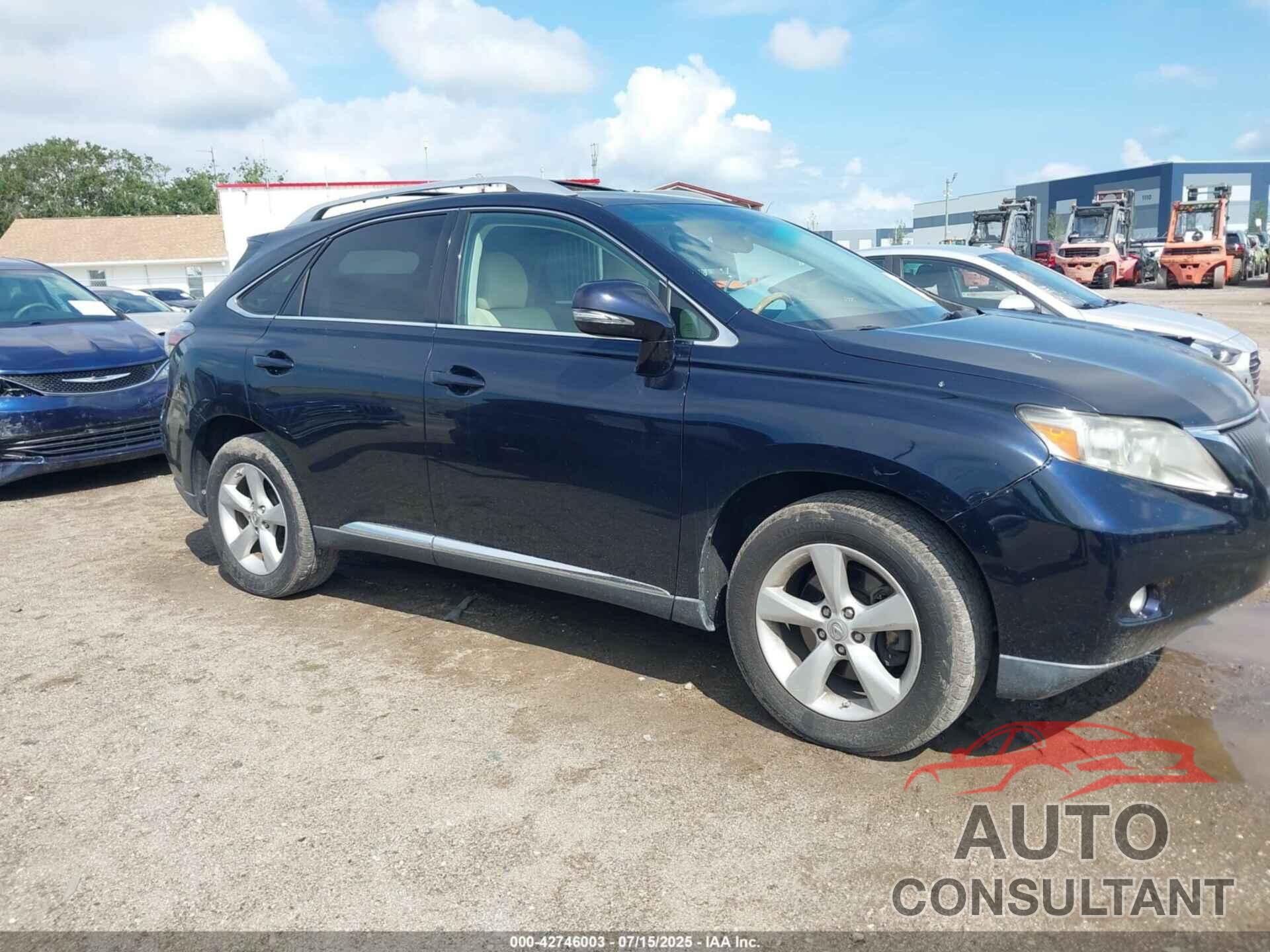 LEXUS RX 350 2010 - 2T2BK1BA2AC011910