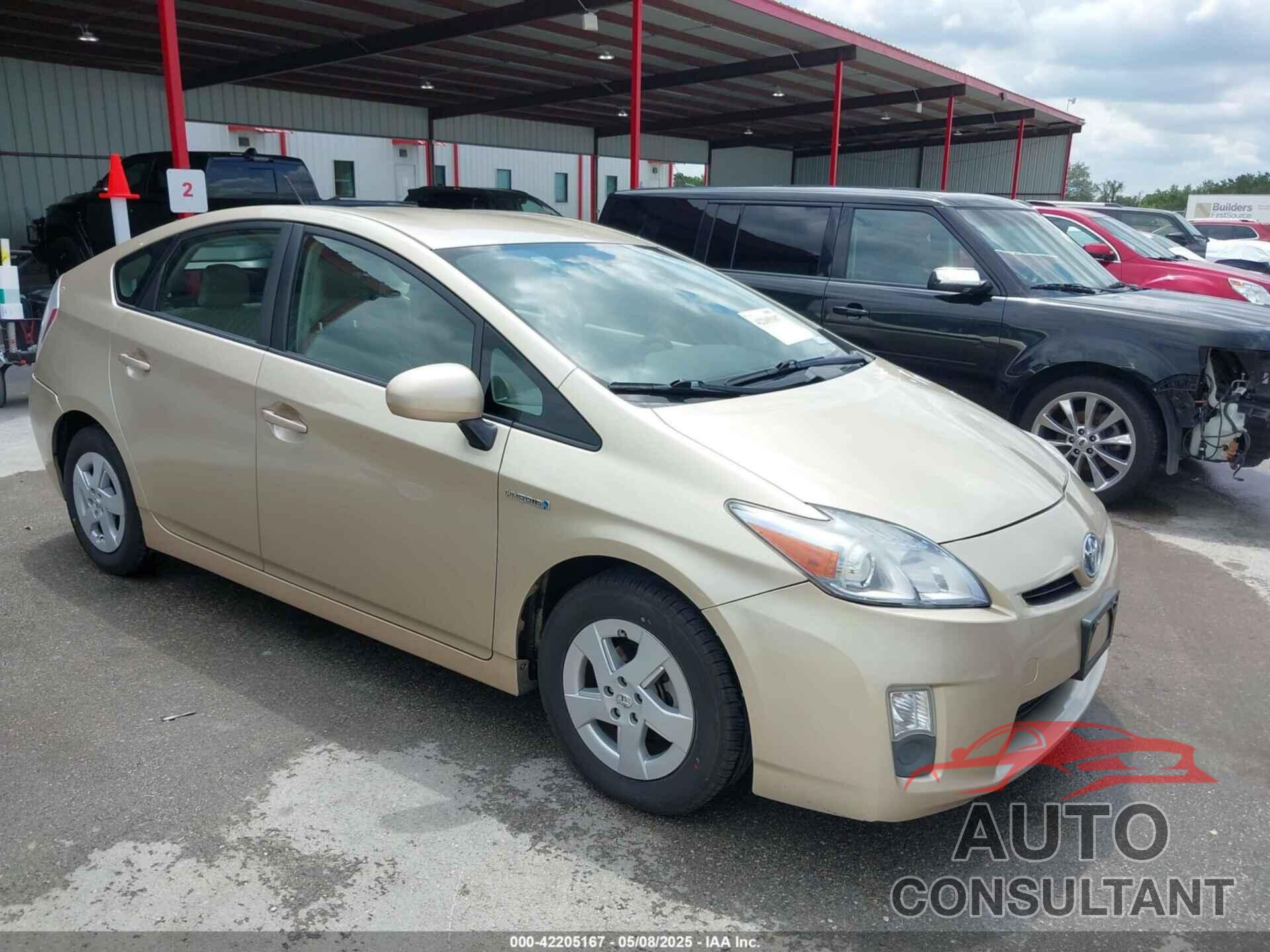 TOYOTA PRIUS 2010 - JTDKN3DU8A0029272