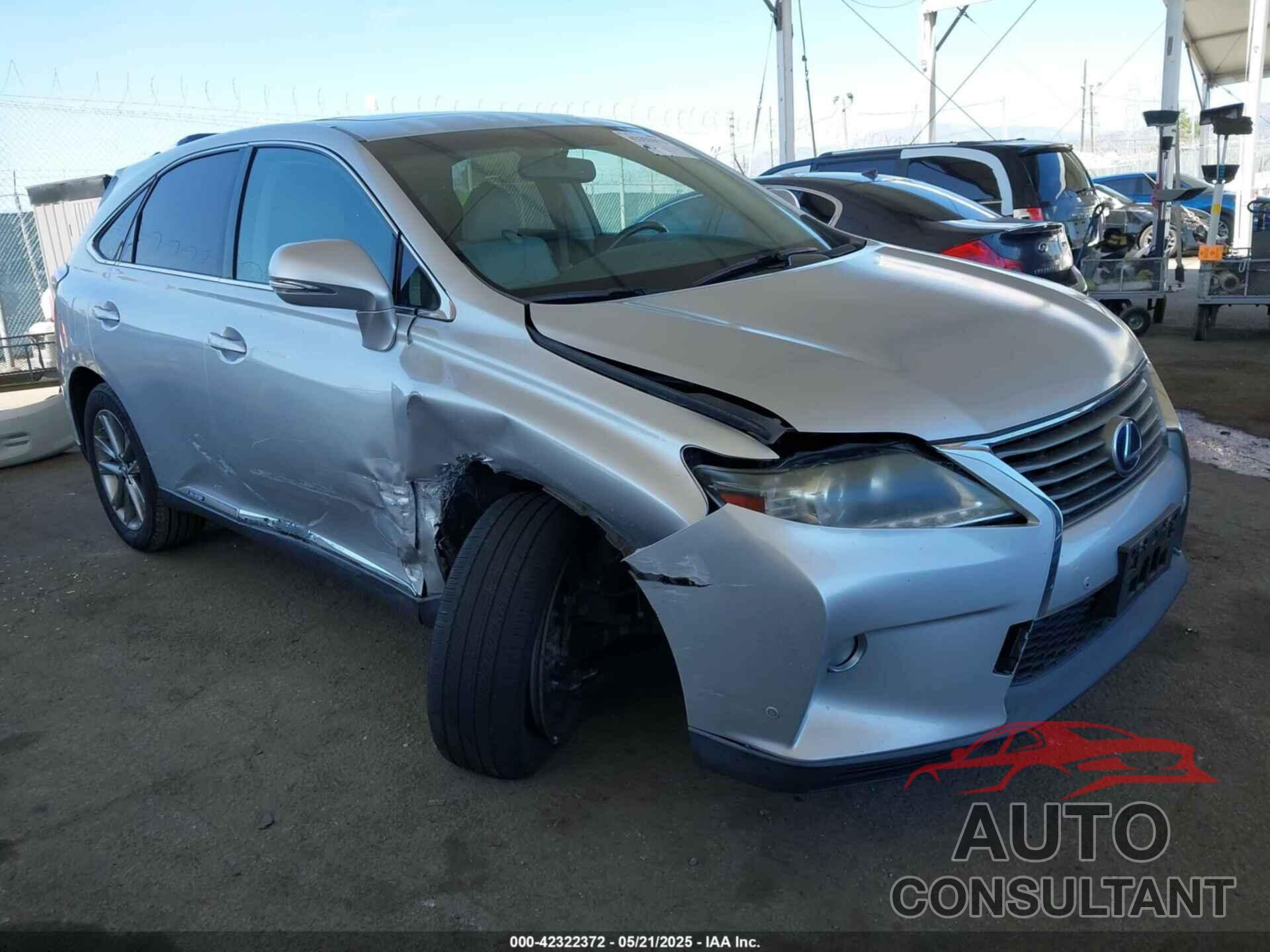 LEXUS RX 450H 2013 - JTJZB1BA9D2008831