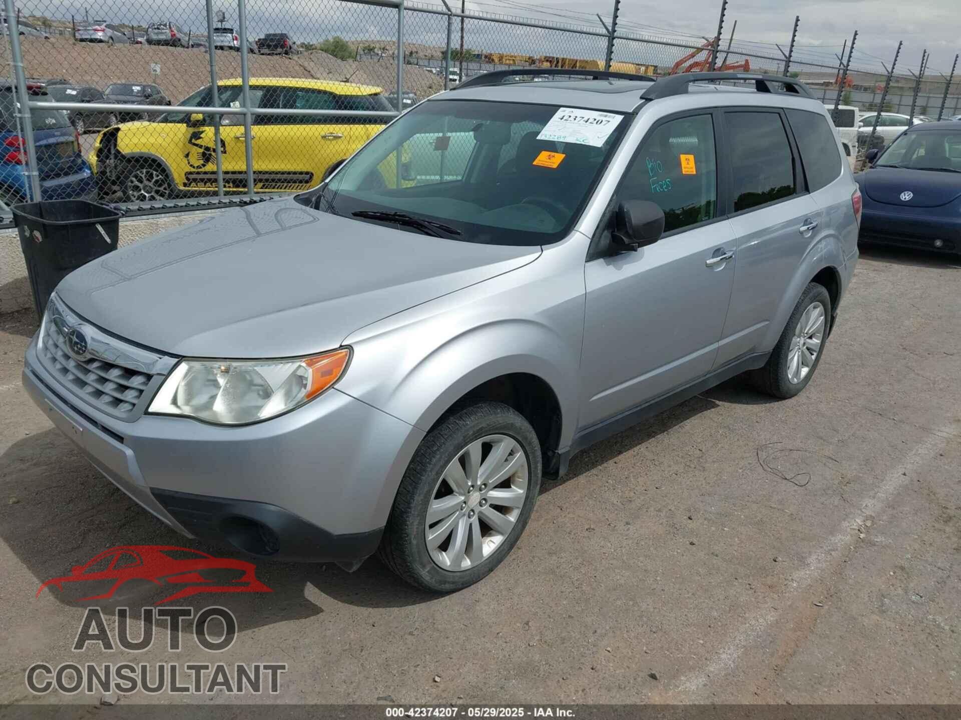 SUBARU FORESTER 2012 - JF2SHBCC9CH410709