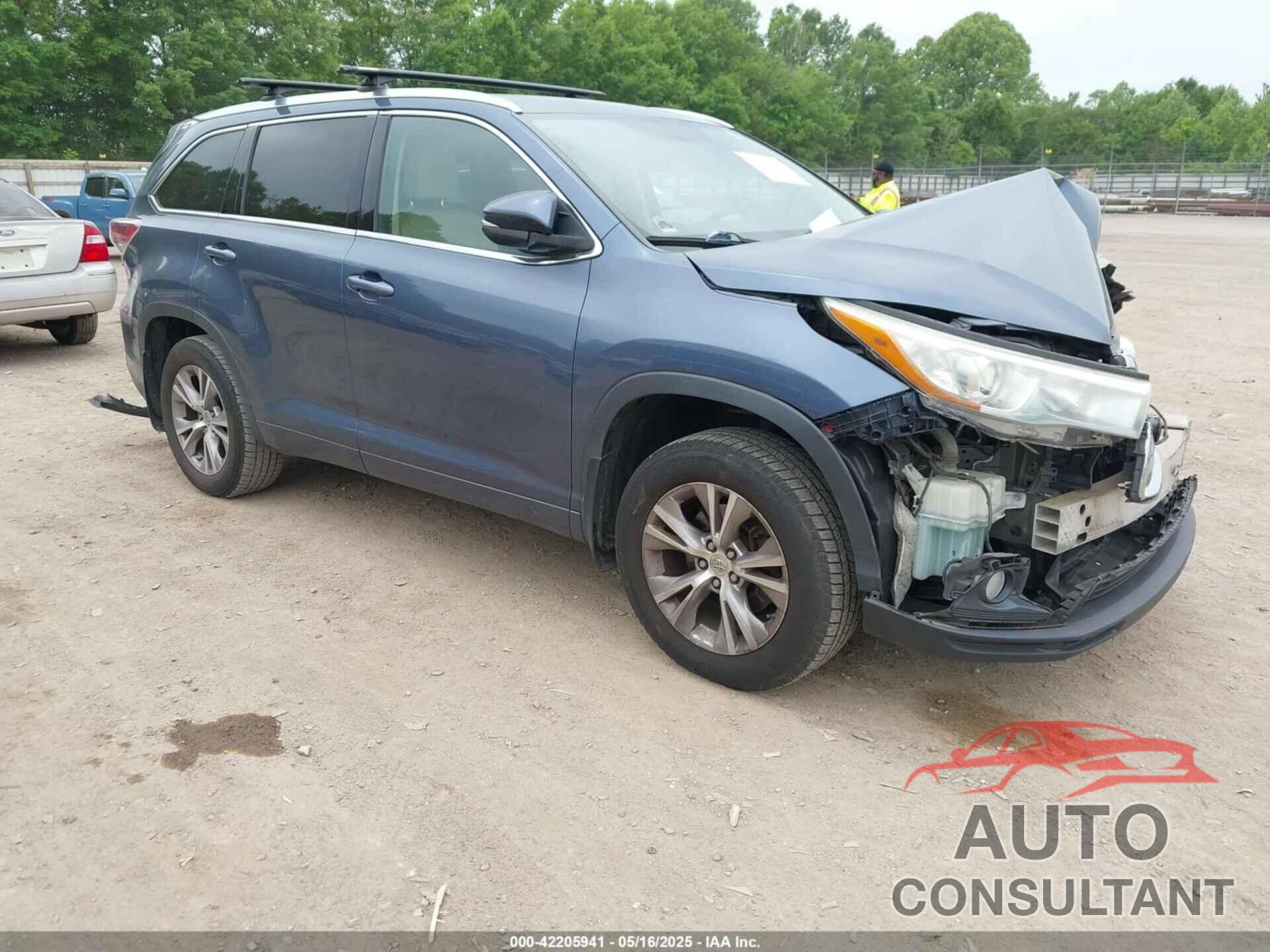 TOYOTA HIGHLANDER 2015 - 5TDJKRFH8FS183878