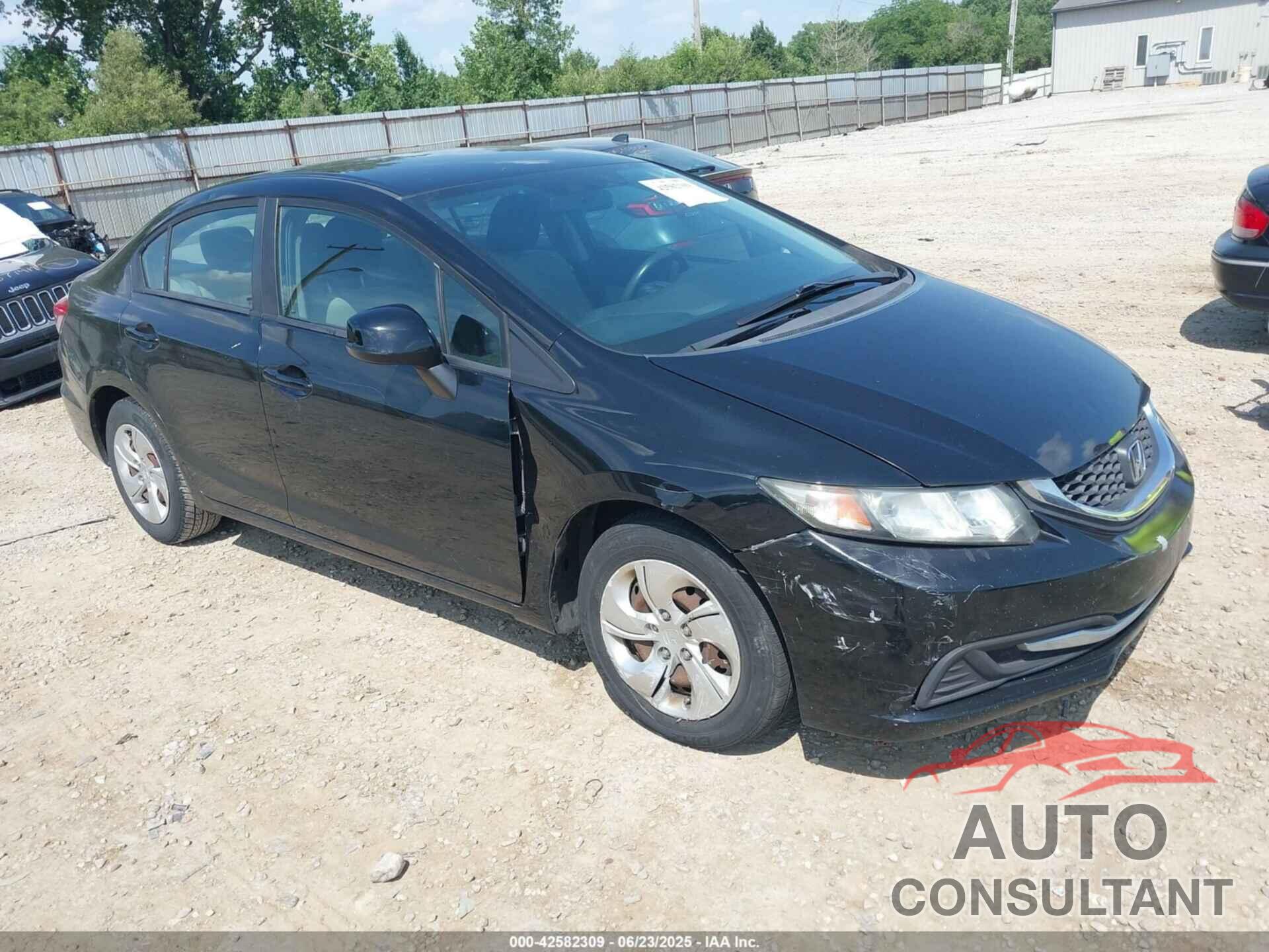 HONDA CIVIC 2013 - 19XFB2F55DE205927