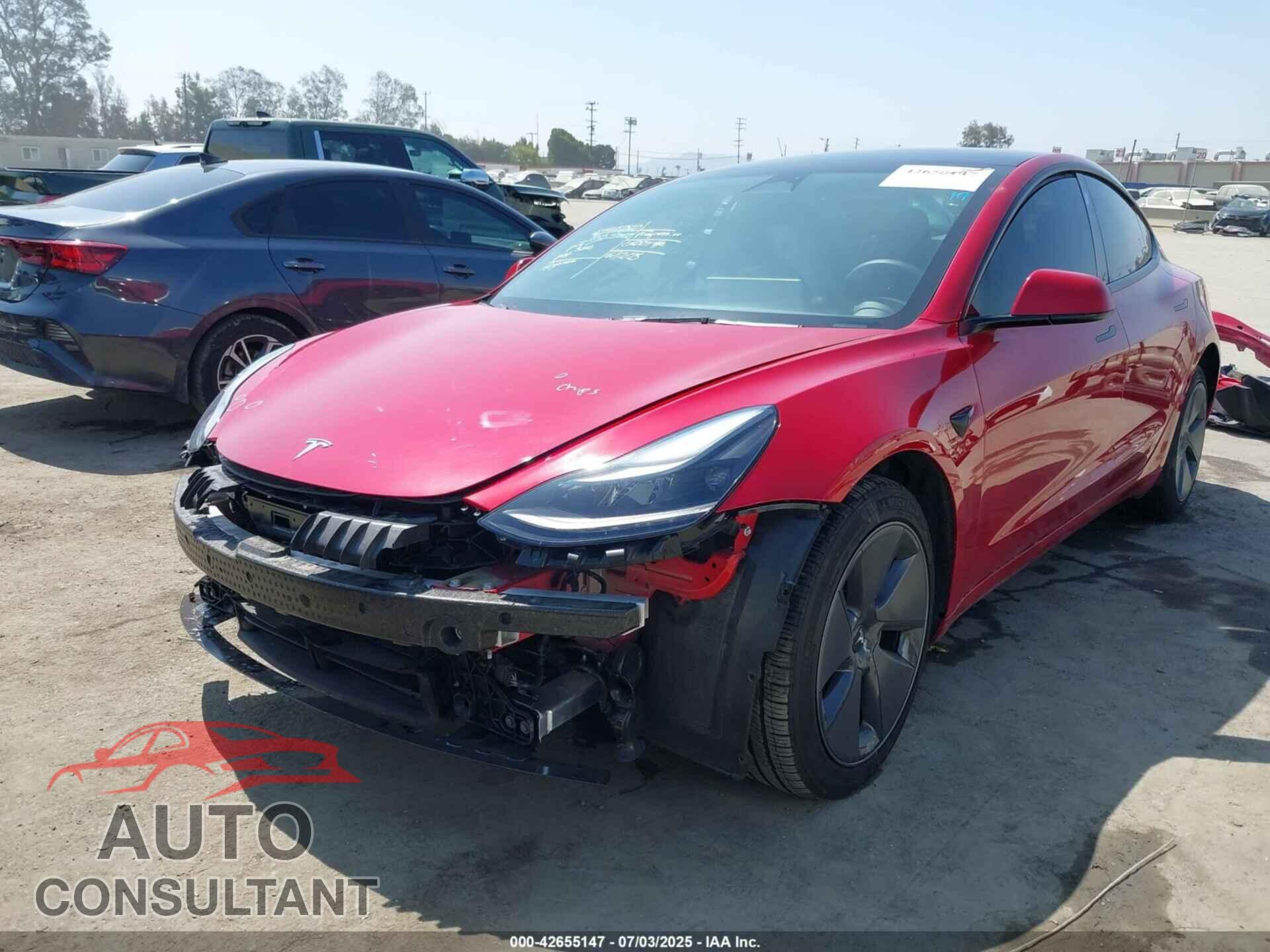 TESLA MODEL 3 2022 - 5YJ3E1EA3NF376593