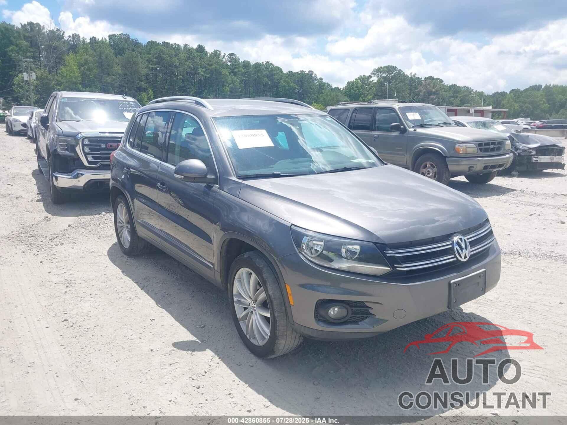 VOLKSWAGEN TIGUAN 2012 - WVGBV7AX5CW003391