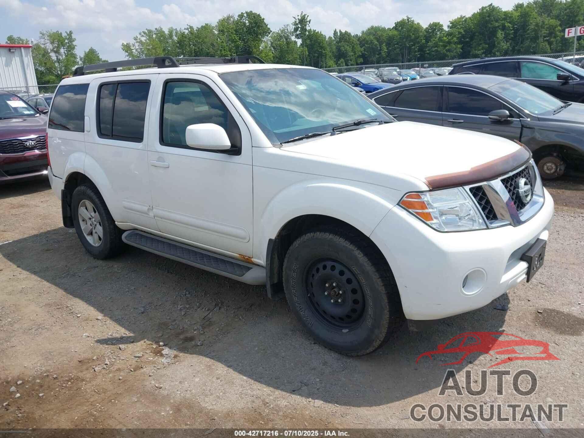 NISSAN PATHFINDER 2009 - 5N1AR18B29C612651
