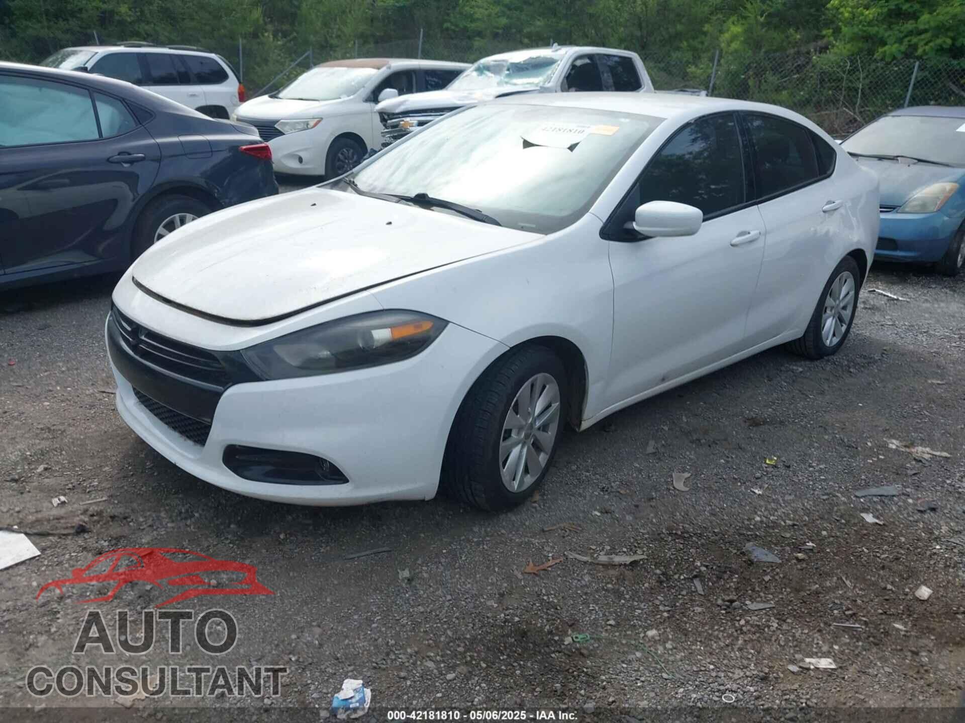 DODGE DART 2015 - 1C3CDFBB6FD165351