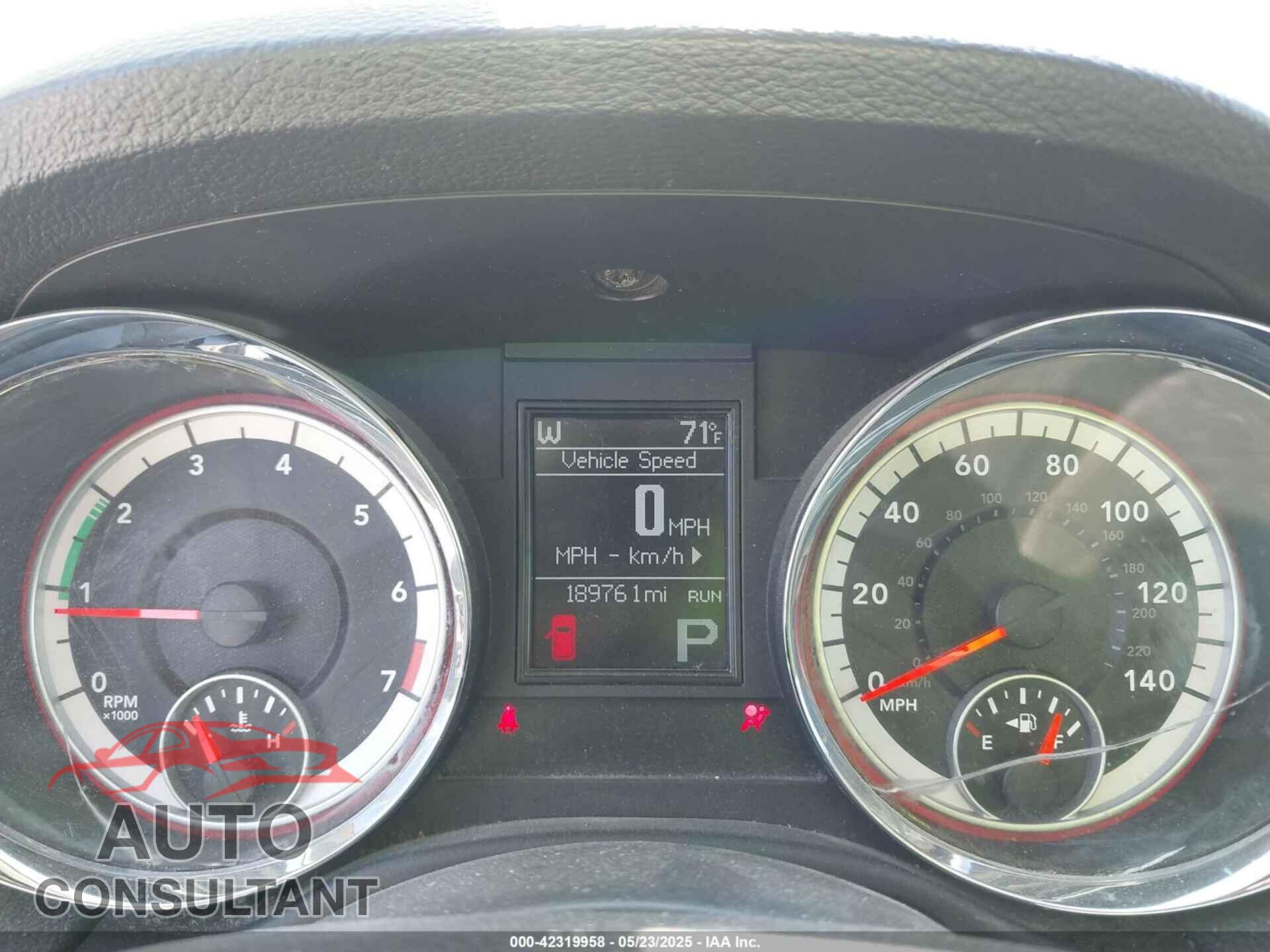 DODGE DURANGO 2011 - 1D4RE2GG2BC720590