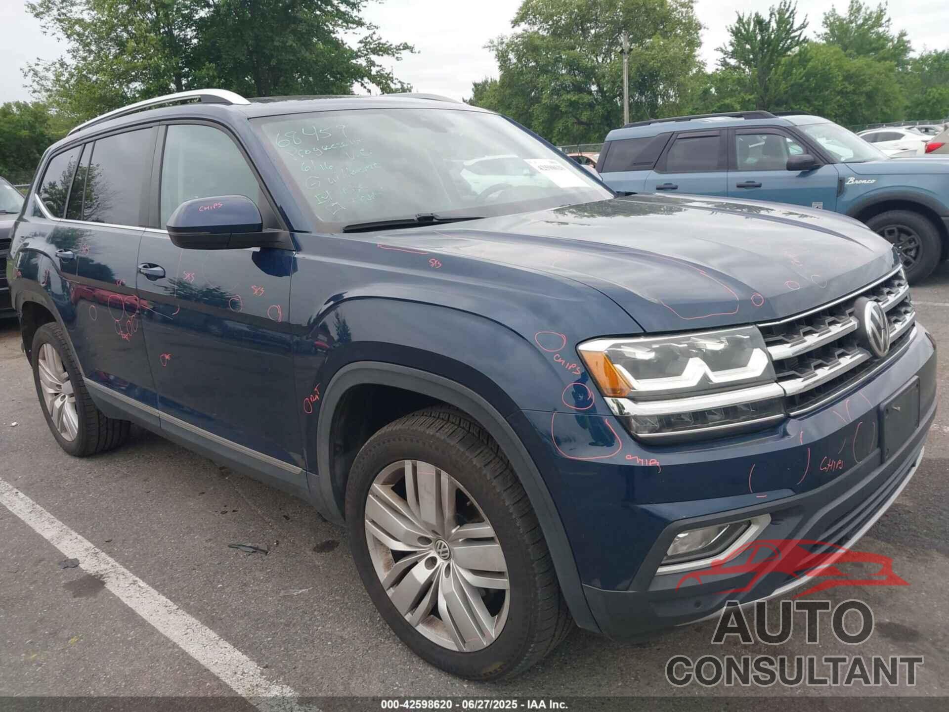 VOLKSWAGEN ATLAS 2019 - 1V2MR2CA8KC553258