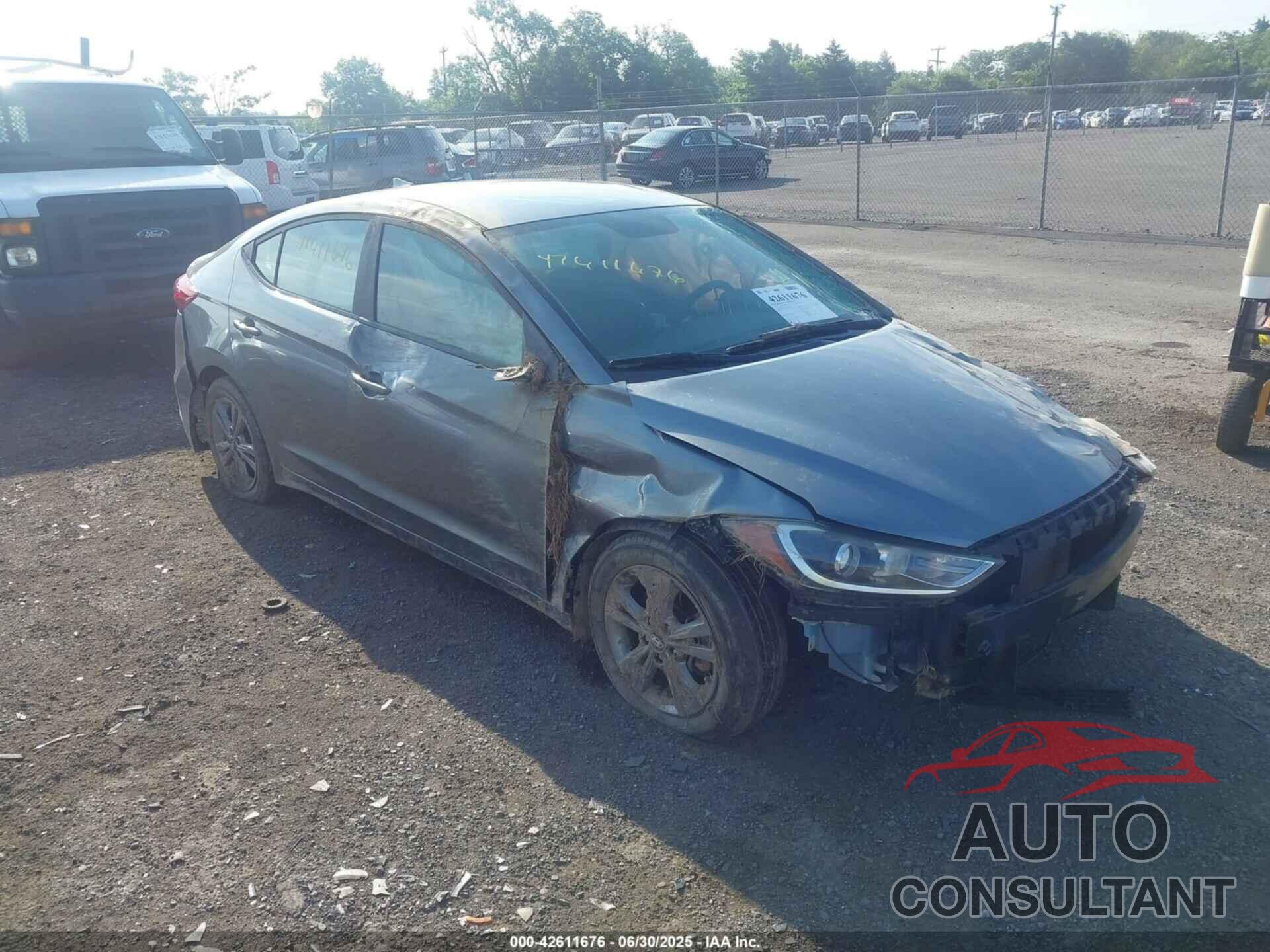 HYUNDAI ELANTRA 2017 - KMHD84LF6HU243278