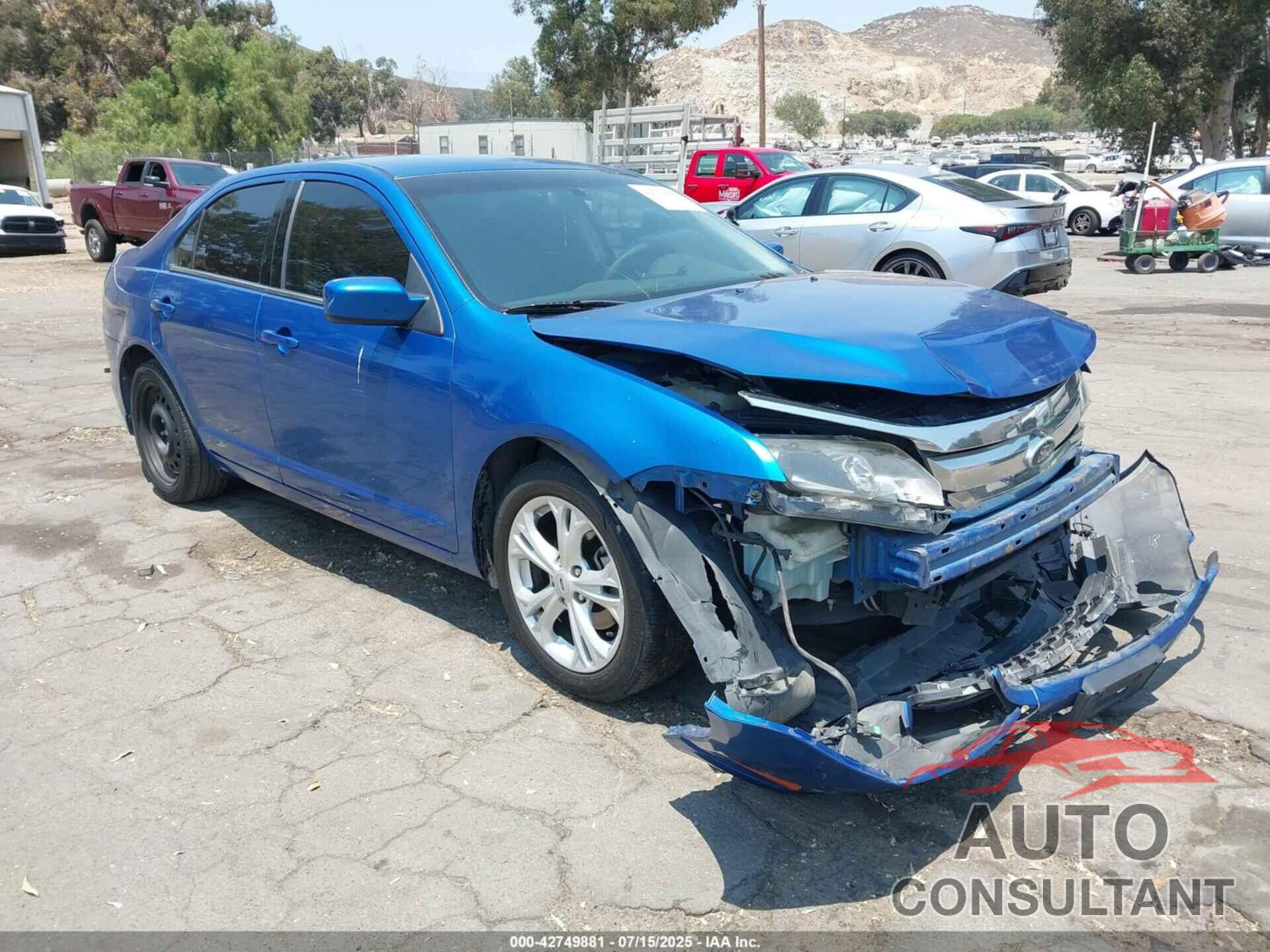 FORD FUSION 2012 - 3FAHP0HA7CR284720