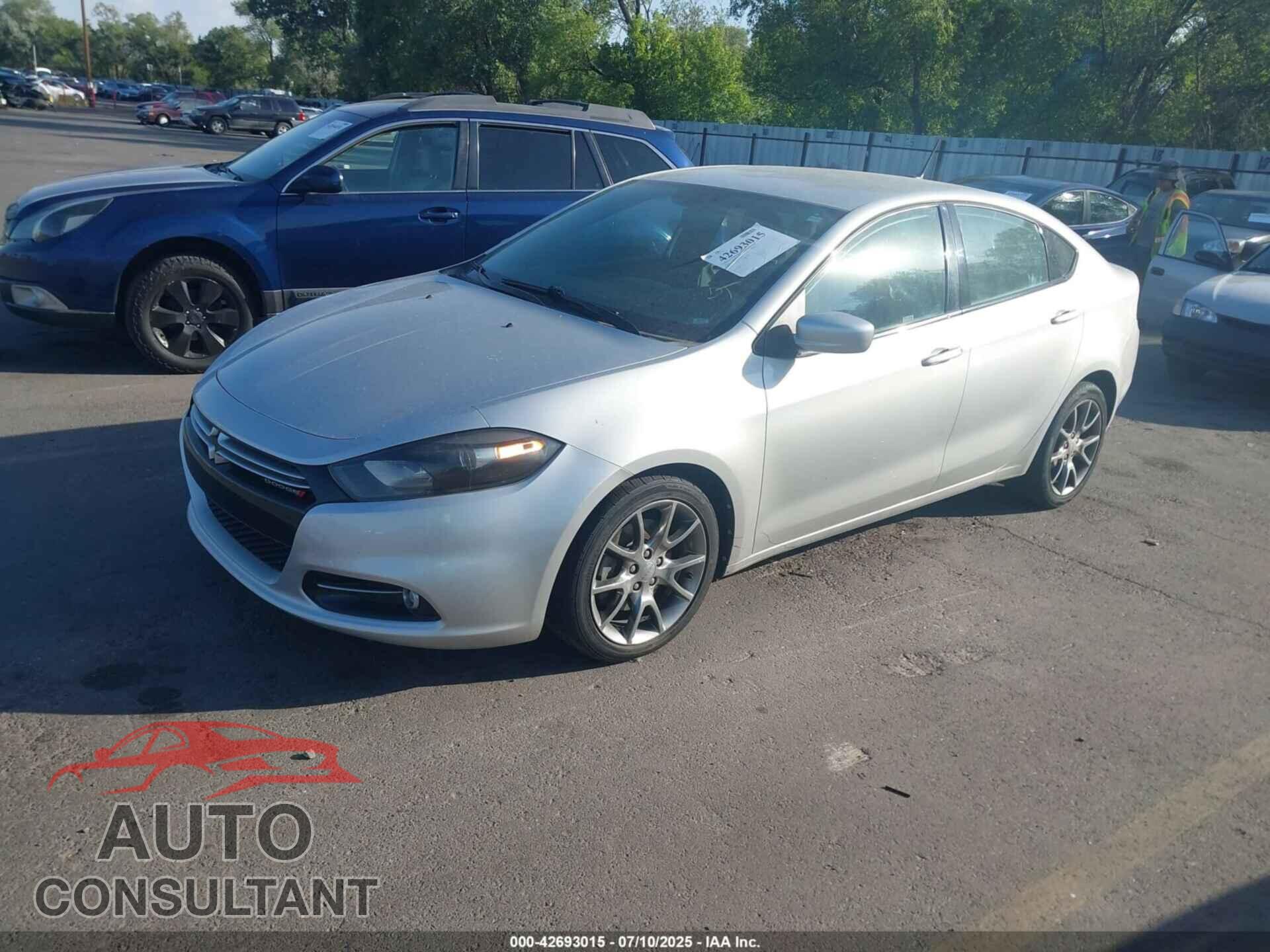 DODGE DART 2013 - 1C3CDFBA8DD110680