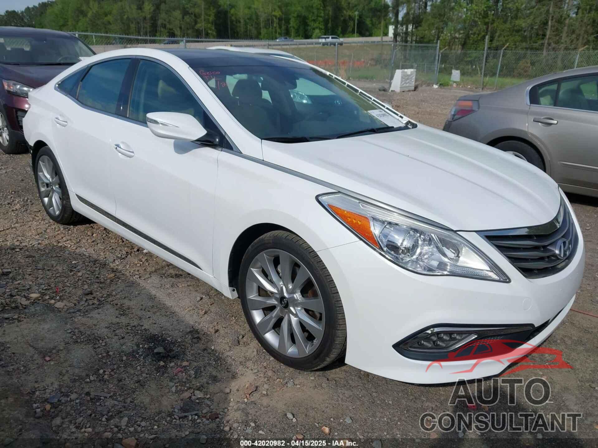 HYUNDAI AZERA 2017 - KMHFH4JG8HA591542