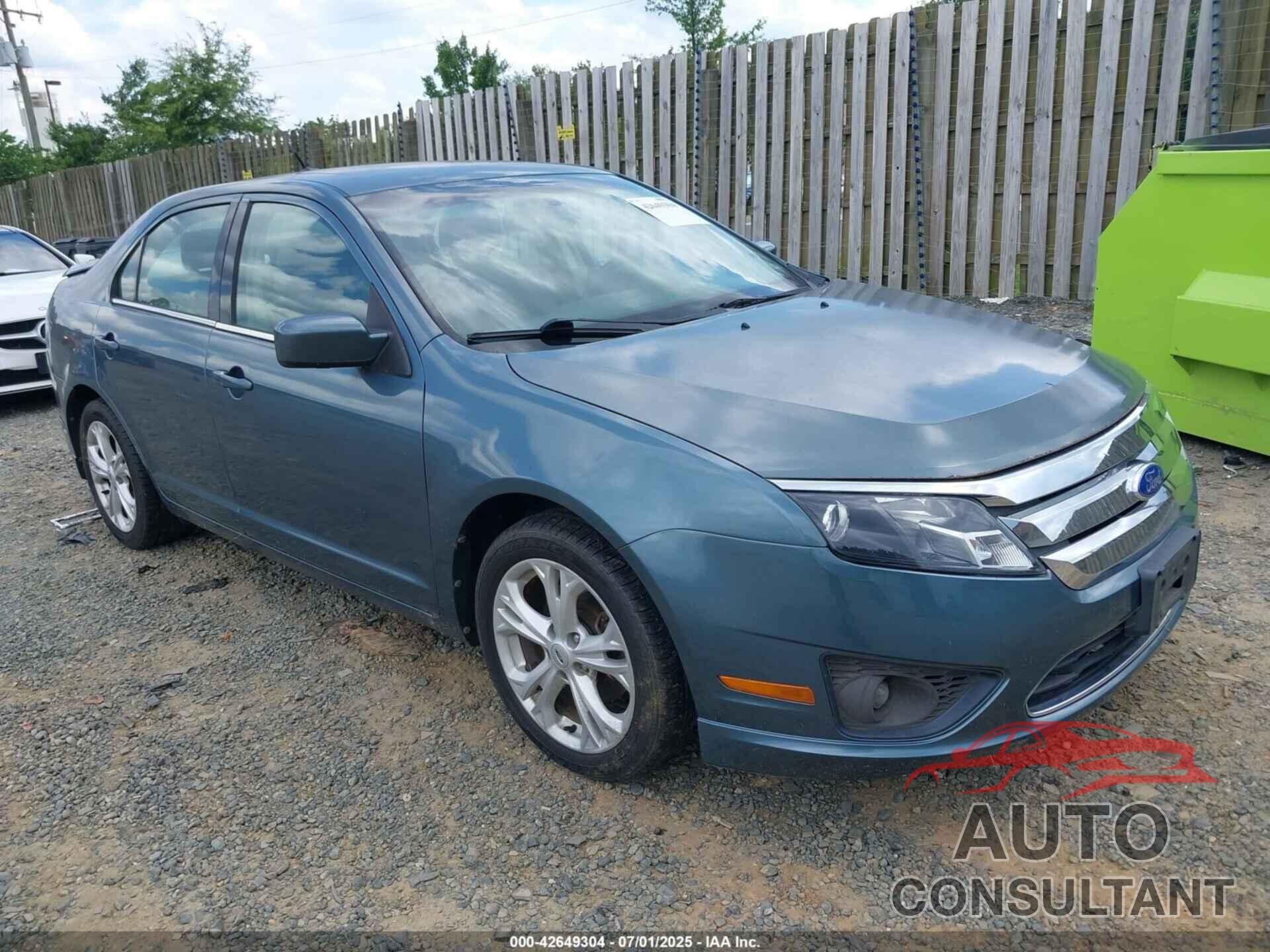 FORD FUSION 2012 - 3FAHP0HA5CR264255