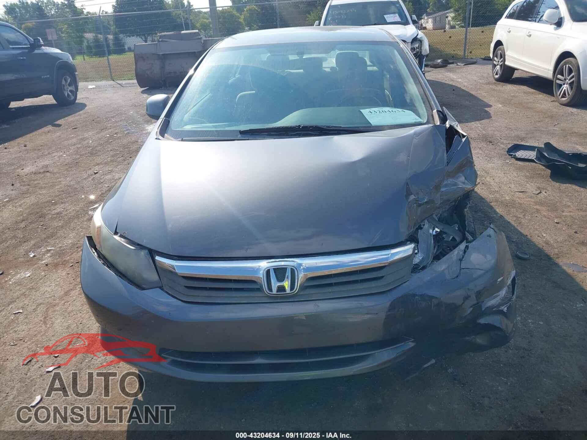 HONDA CIVIC 2012 - 19XFB2F50CE097733
