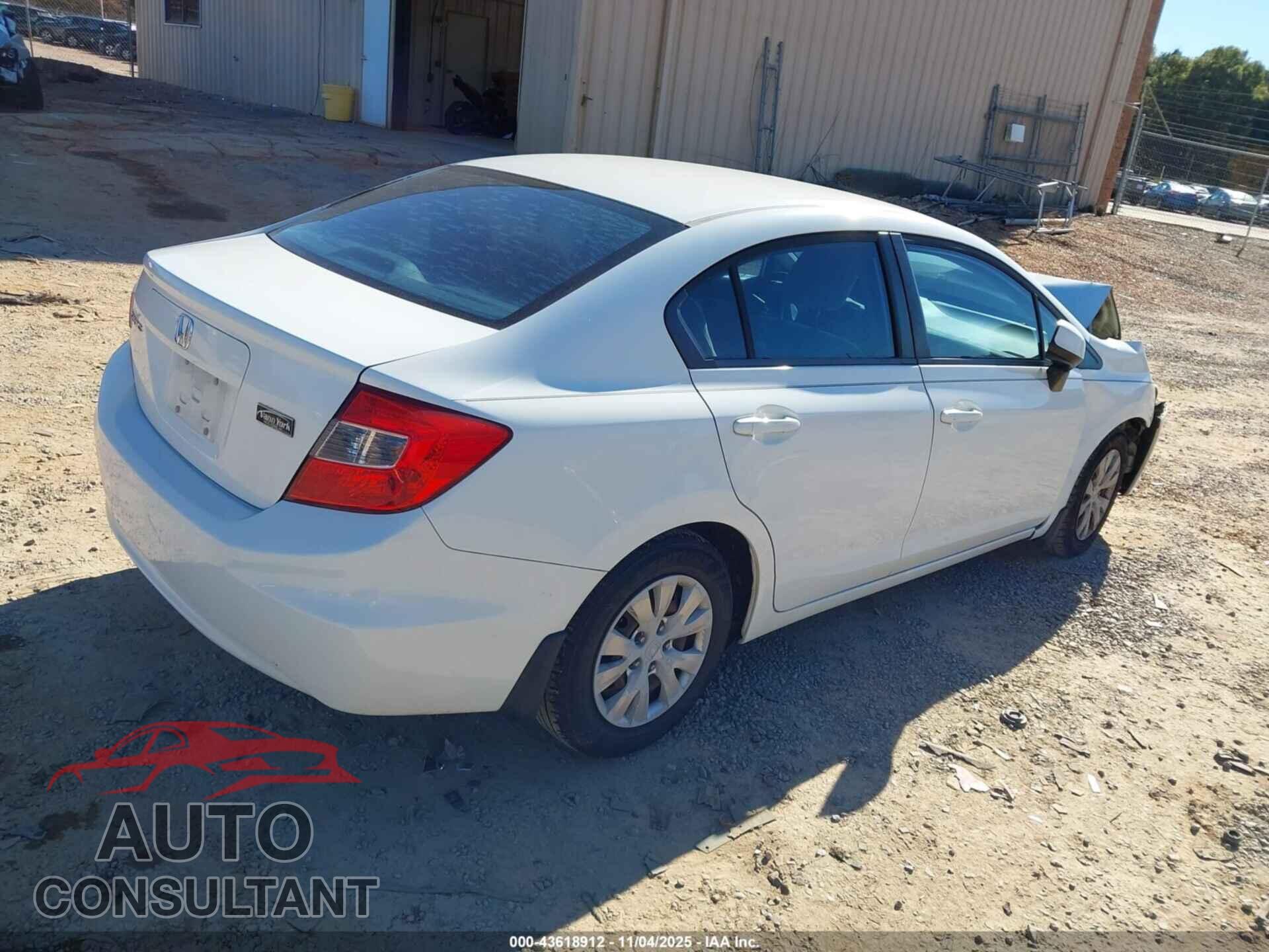 HONDA CIVIC 2012 - 2HGFB2F52CH523251