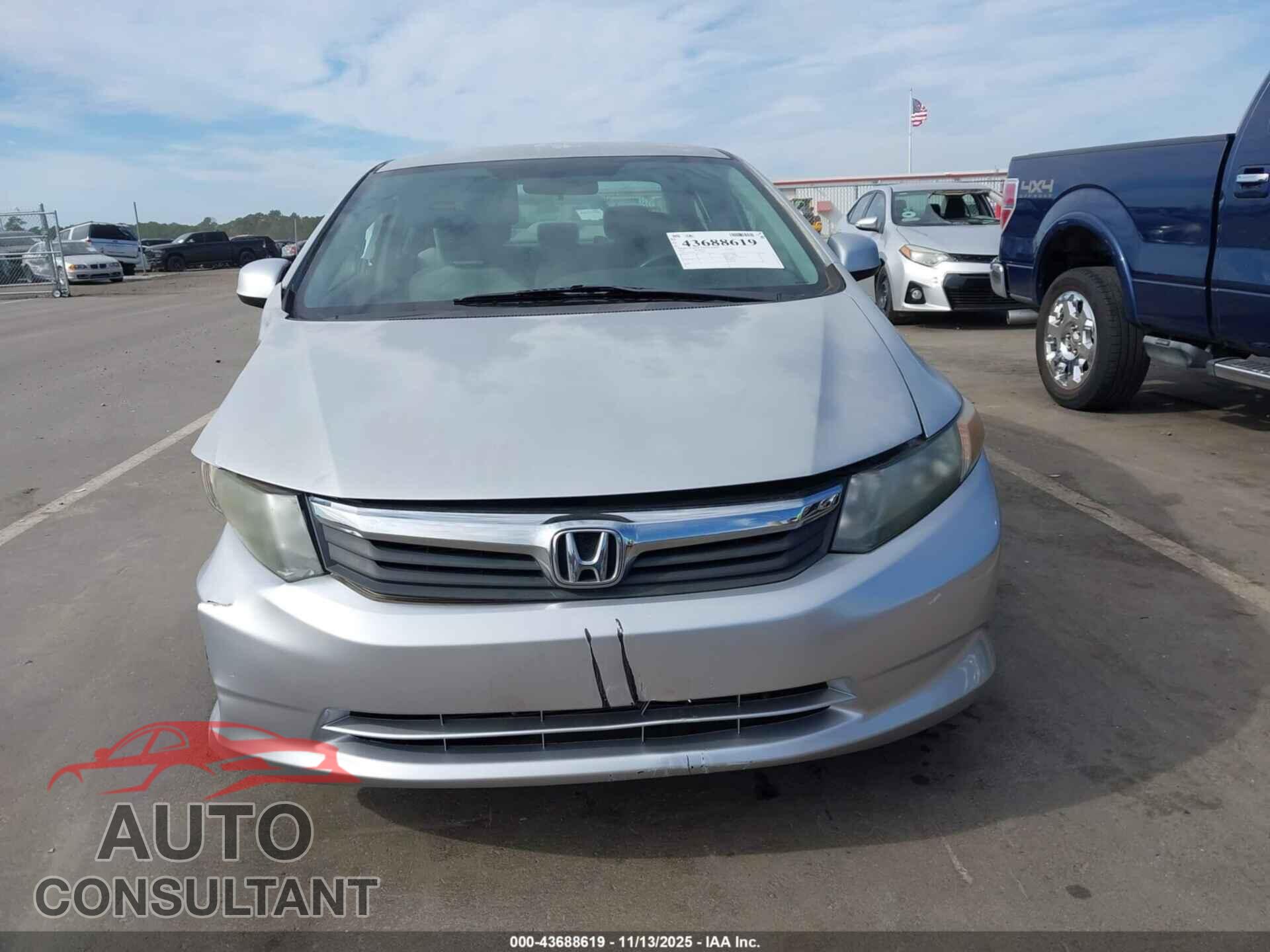 HONDA CIVIC 2012 - 2HGFB2F53CH328517