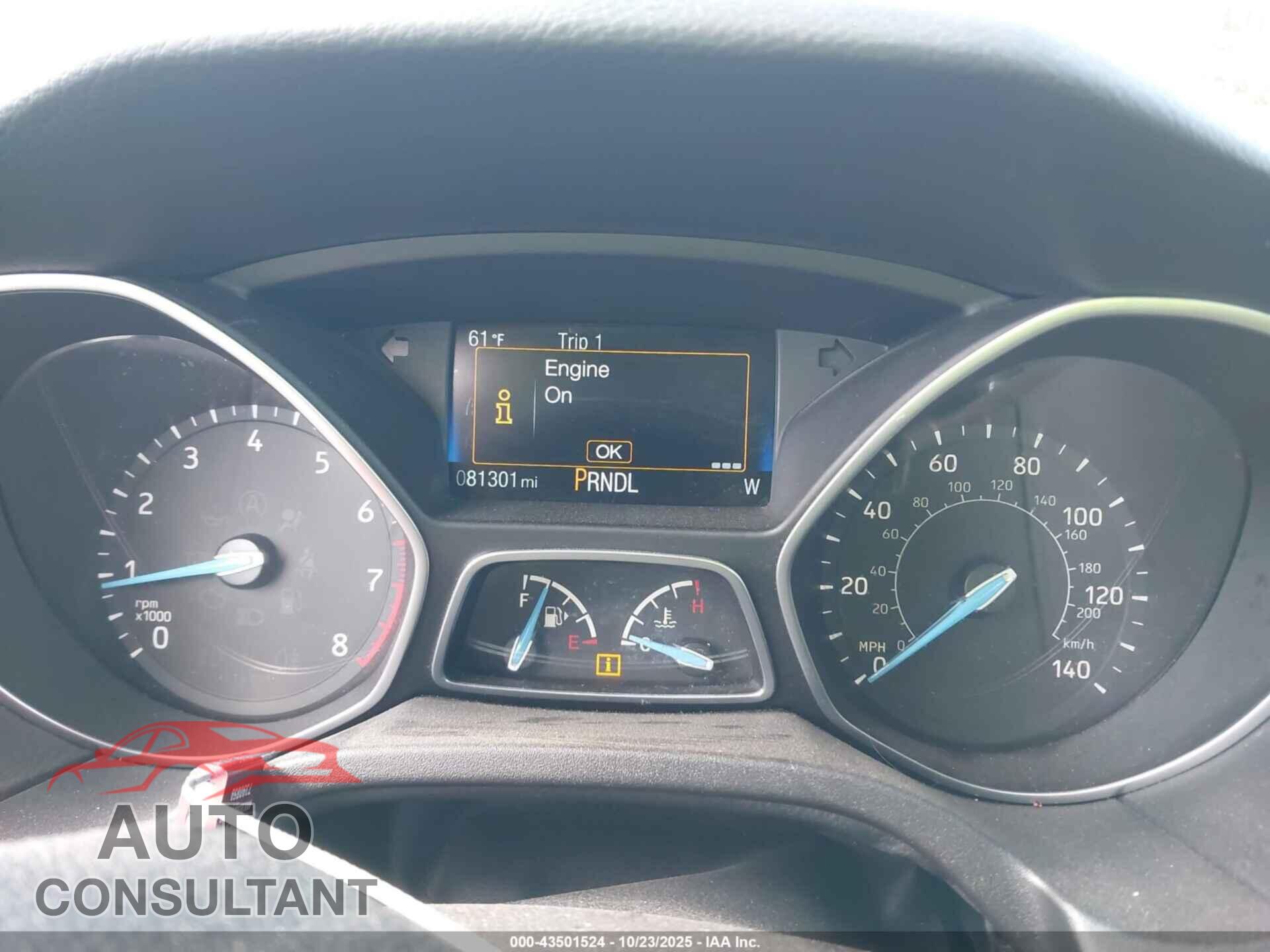 FORD FOCUS 2016 - 1FADP3F21GL401191
