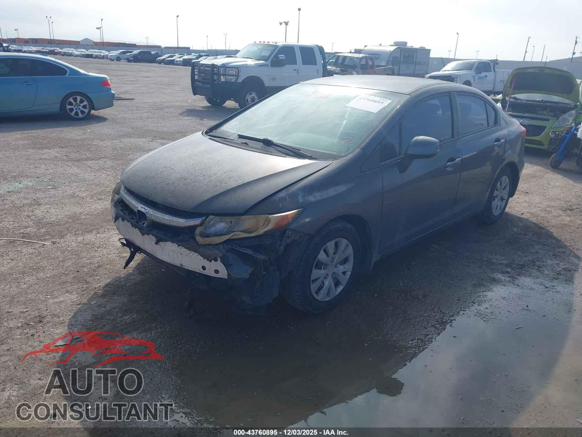 HONDA CIVIC 2012 - 2HGFB2F54CH583449