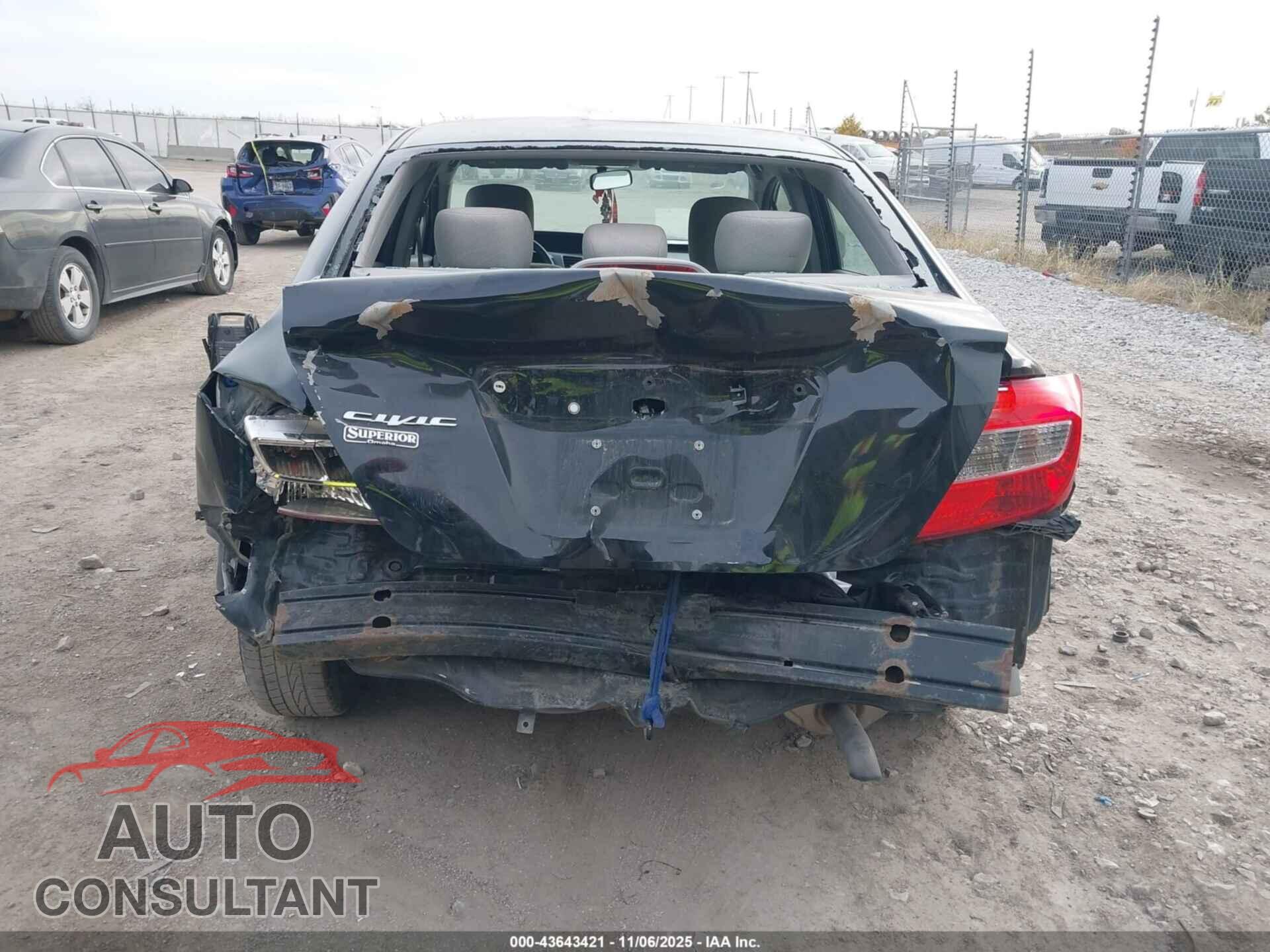 HONDA CIVIC 2012 - 2HGFB2F5XCH595153