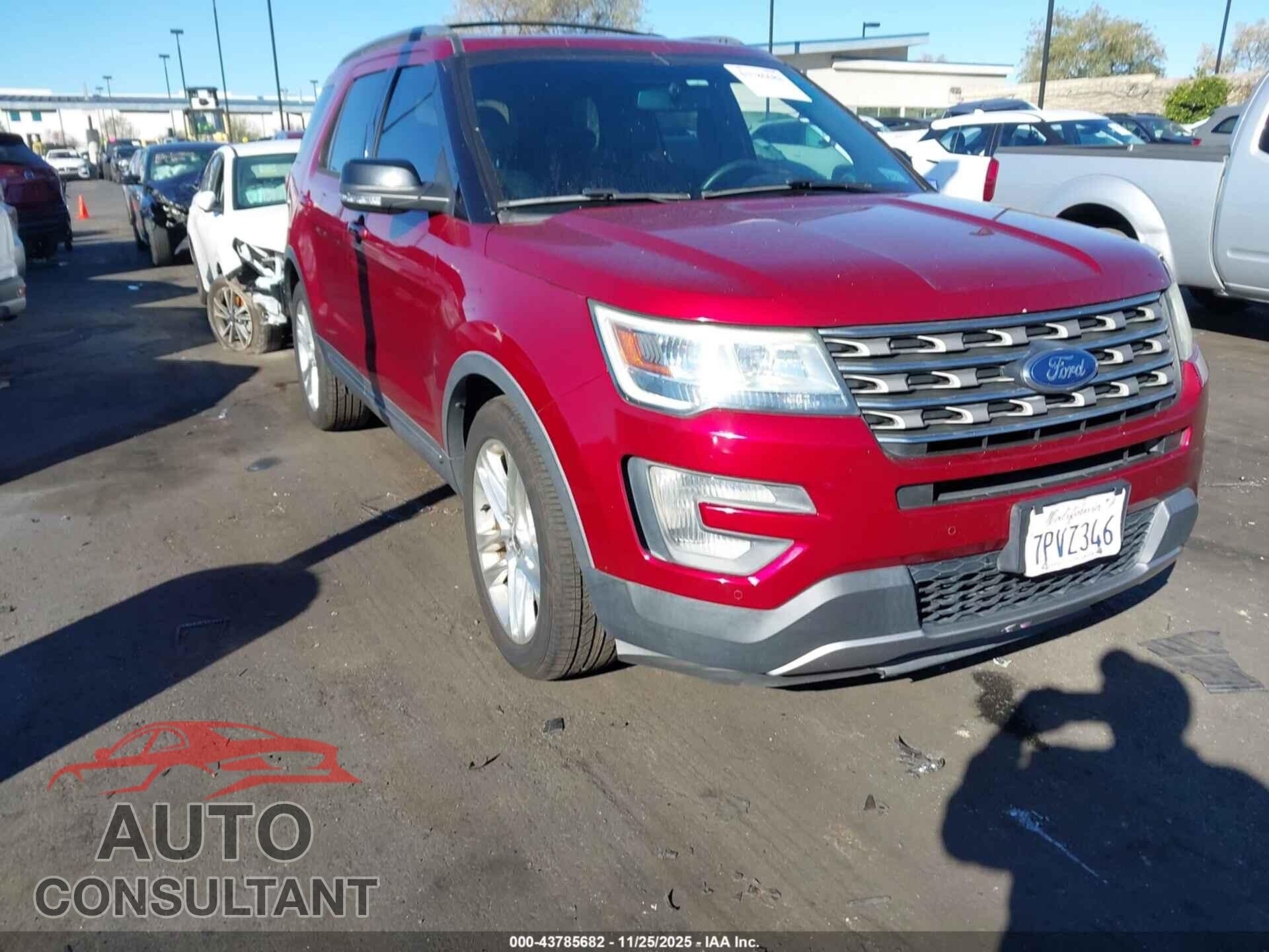 FORD EXPLORER 2016 - 1FM5K7D82GGB42386