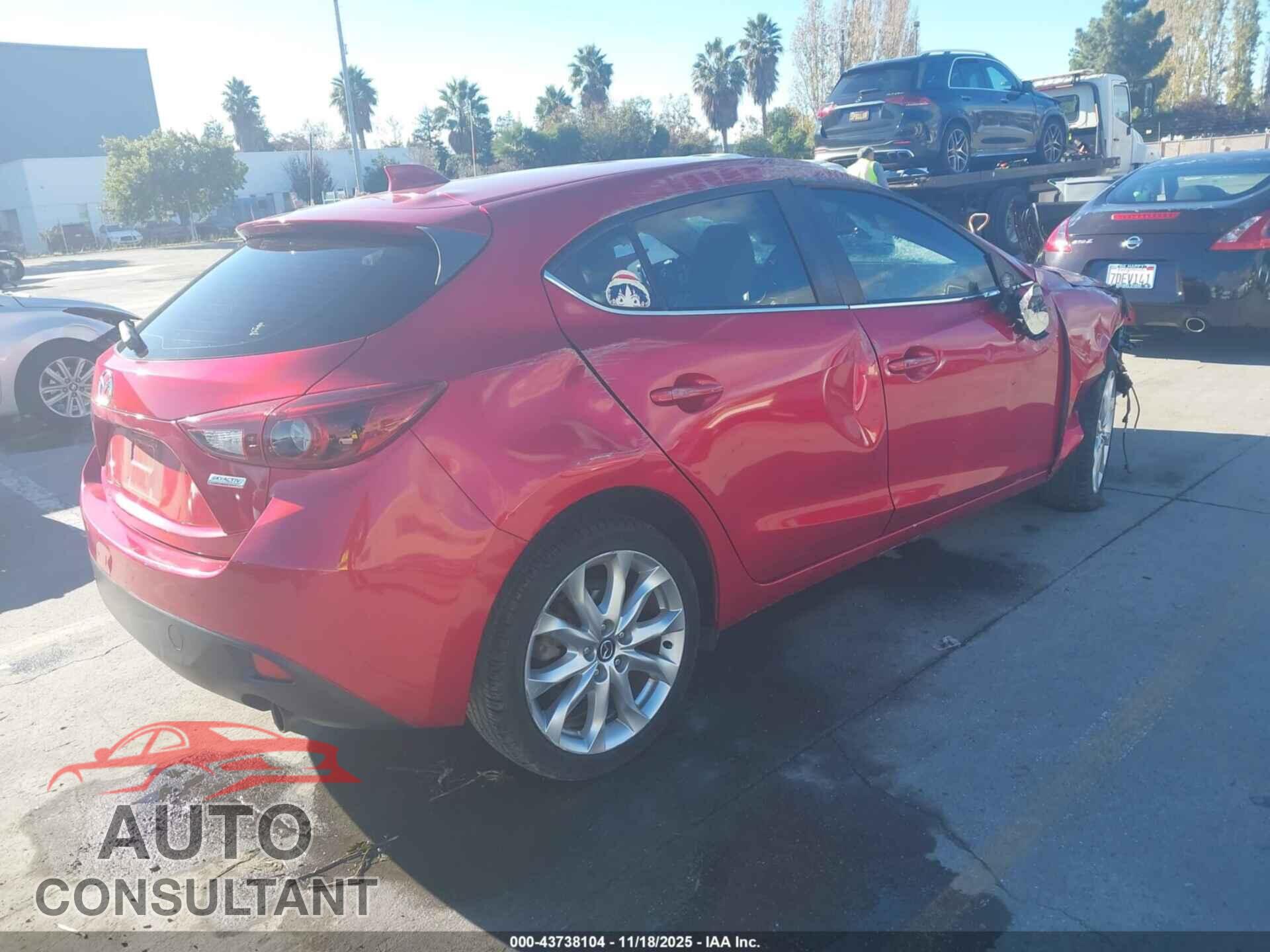 MAZDA MAZDA3 2015 - JM1BM1M36F1237134