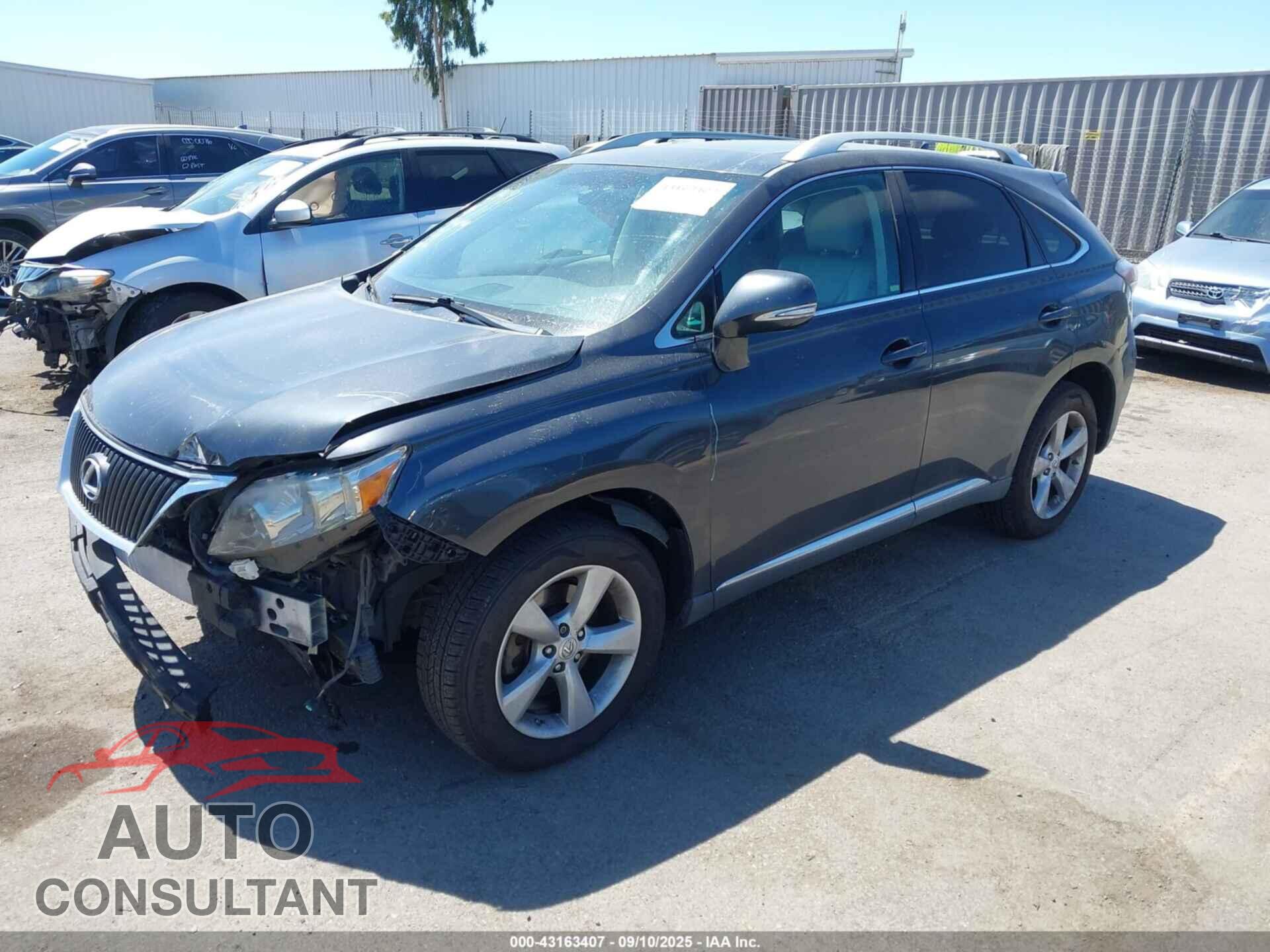 LEXUS RX 350 2010 - 2T2BK1BA0AC013882