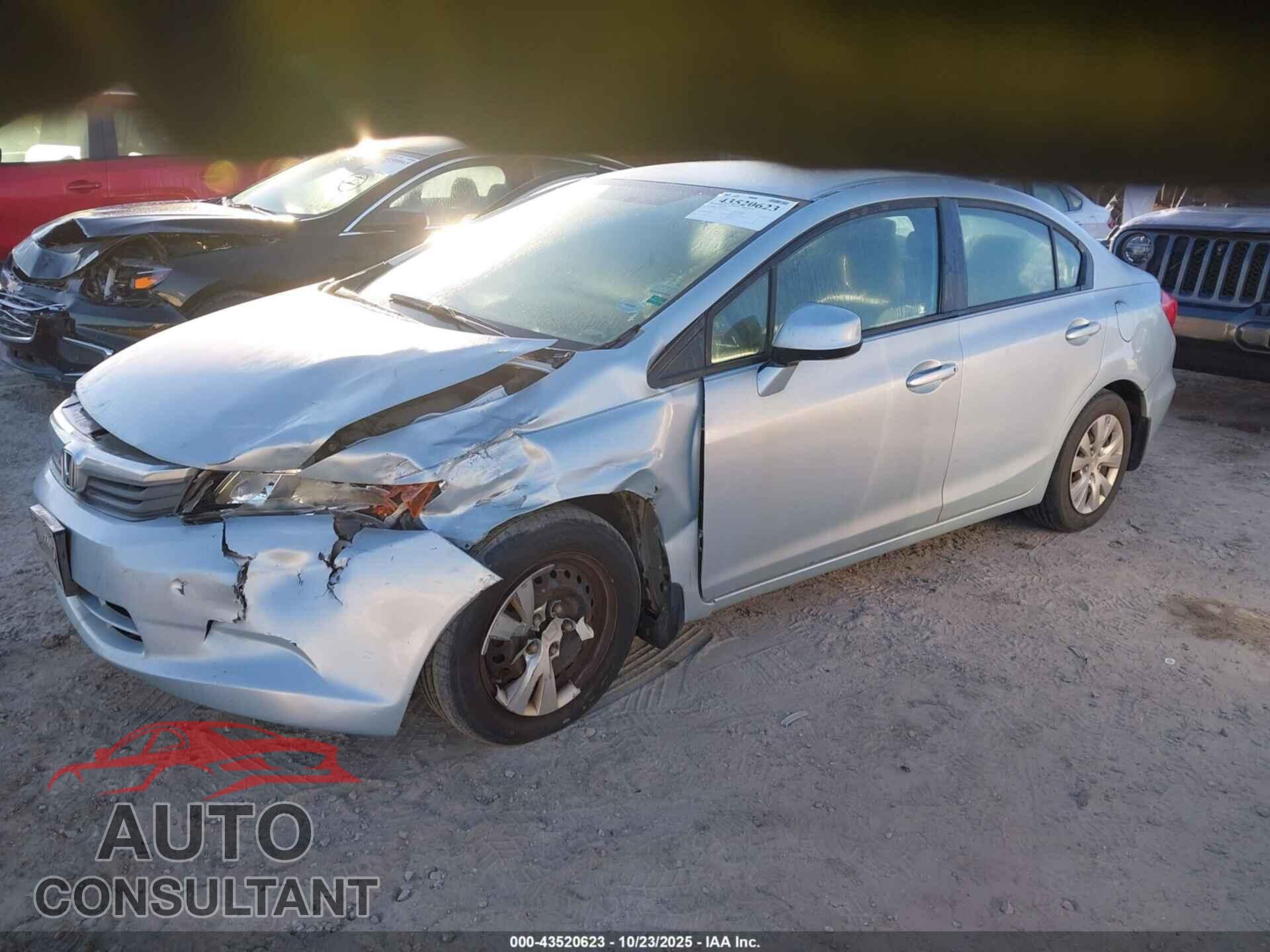 HONDA CIVIC 2012 - 19XFB2F59CE080011
