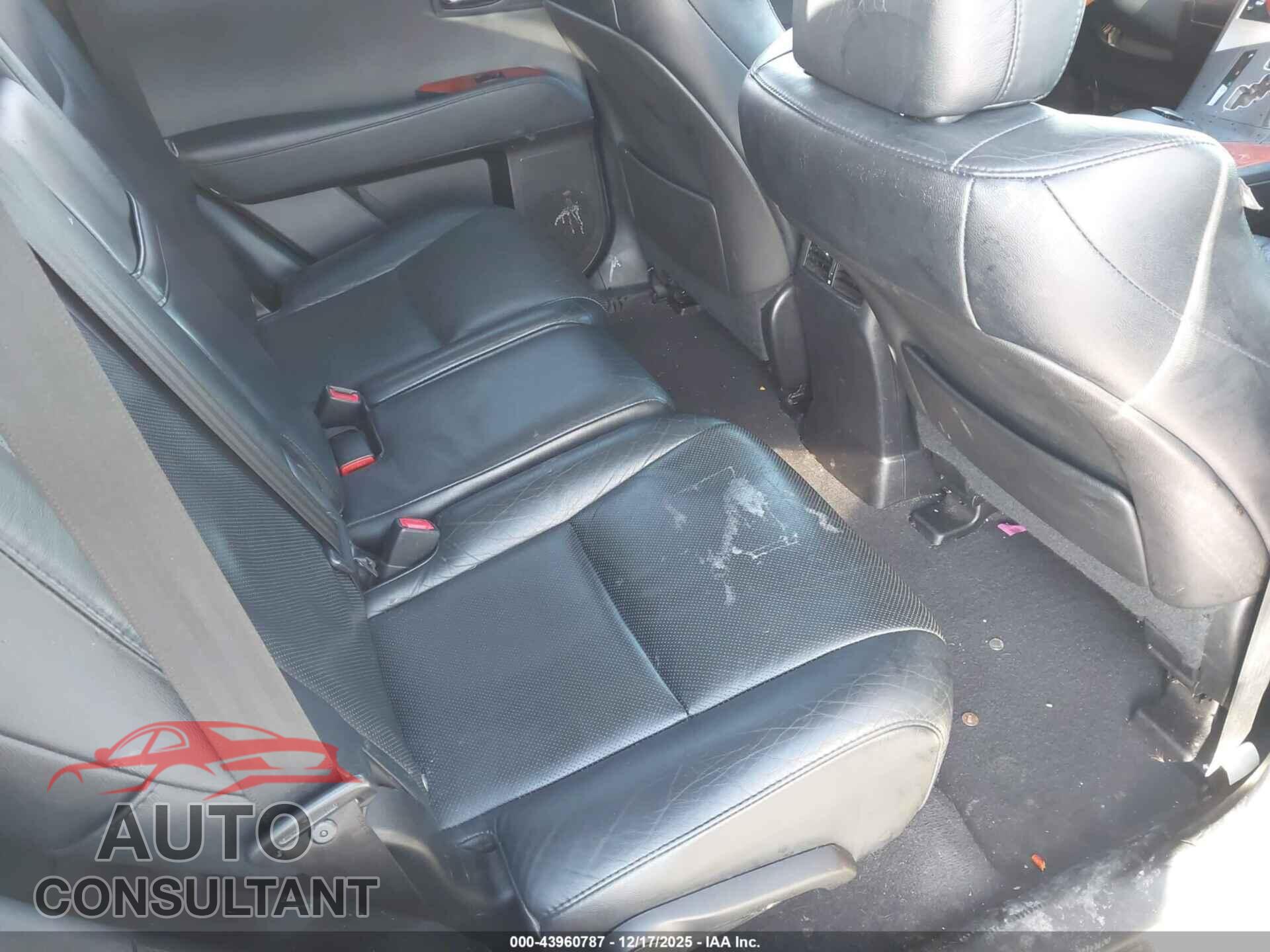 LEXUS RX 350 2011 - 2T2BK1BA6BC109100