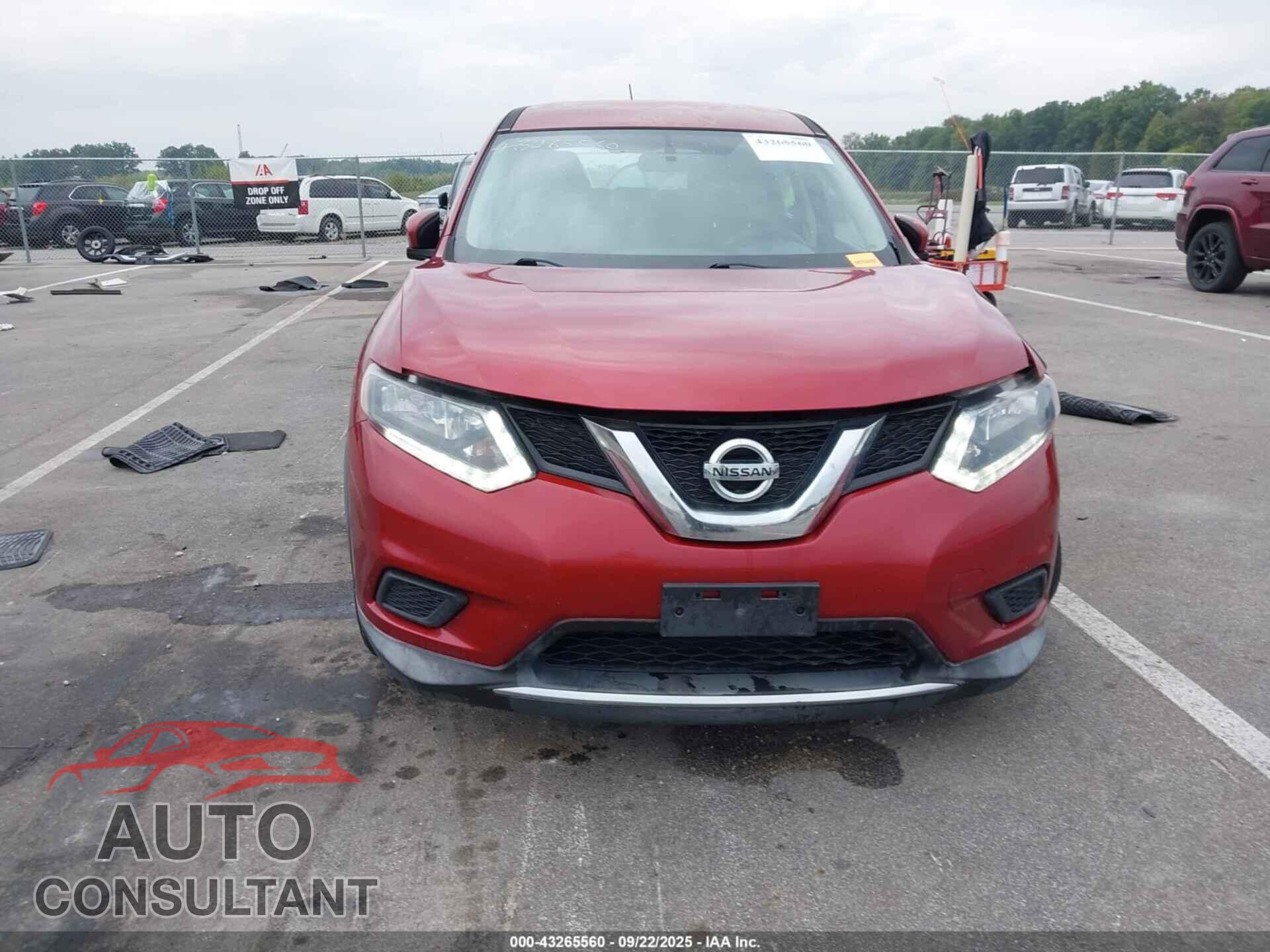 NISSAN ROGUE 2016 - KNMAT2MVXGP687907