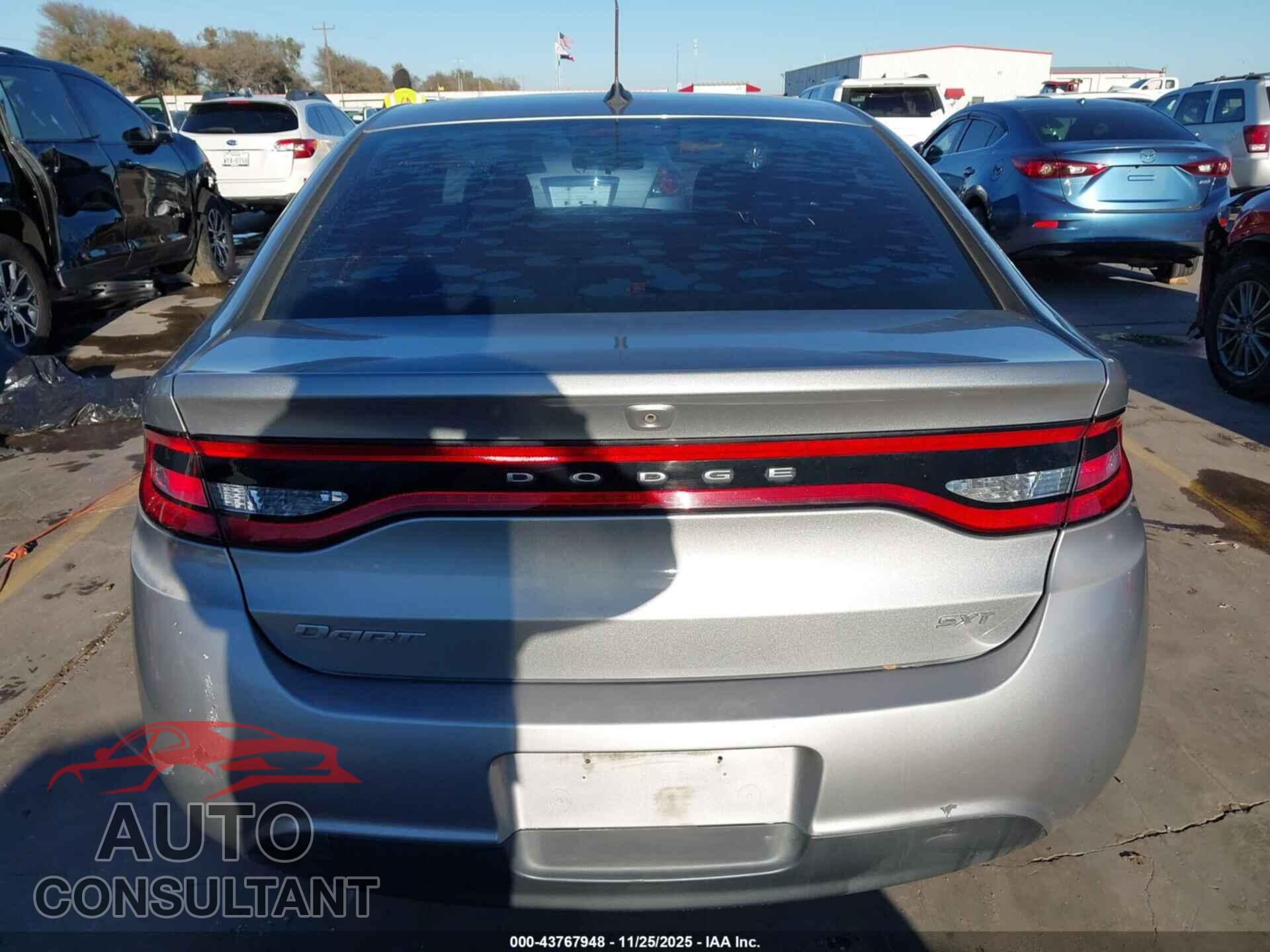 DODGE DART 2015 - 1C3CDFBB1FD277717