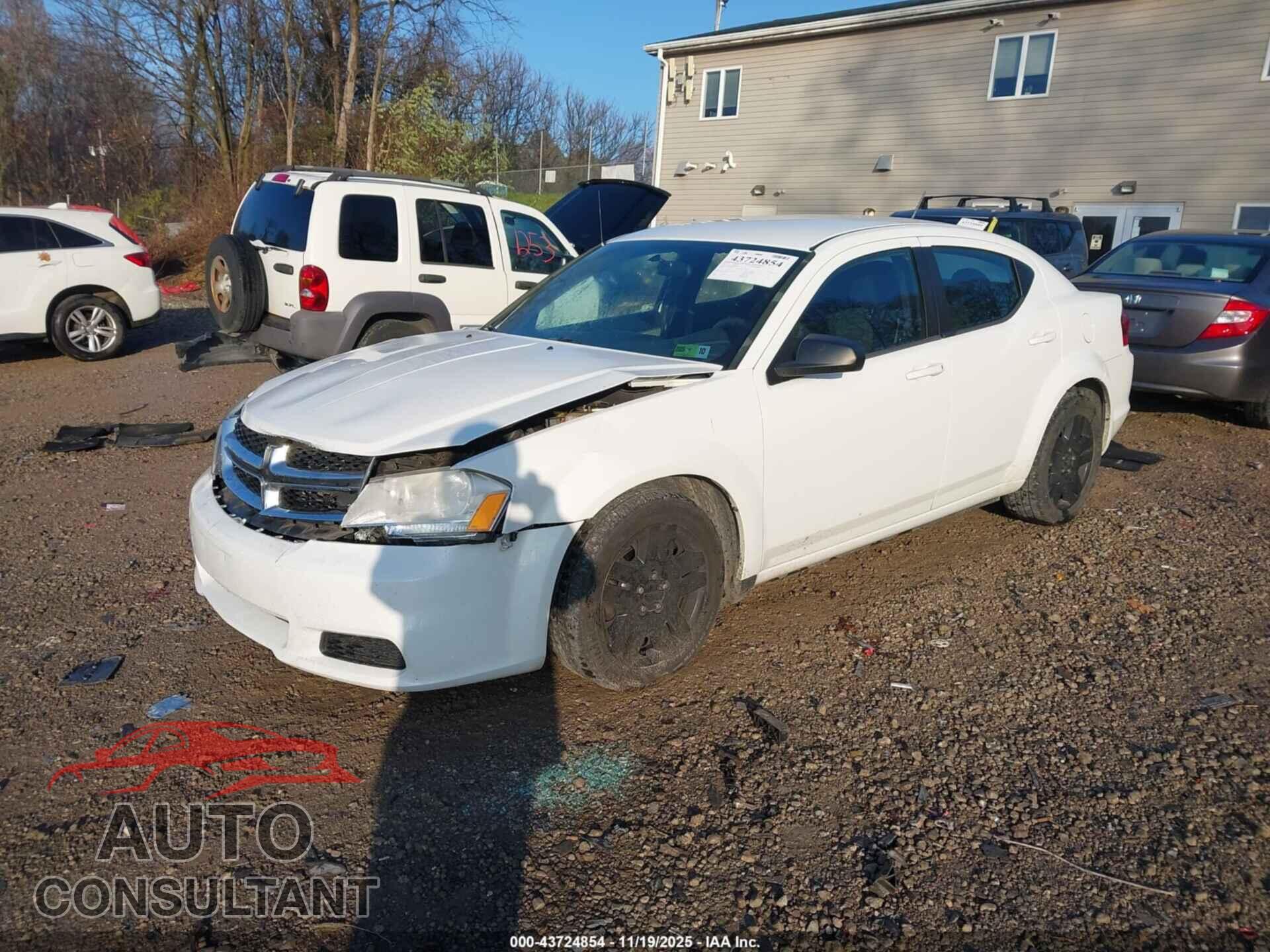 DODGE AVENGER 2013 - 1C3CDZAB8DN631534
