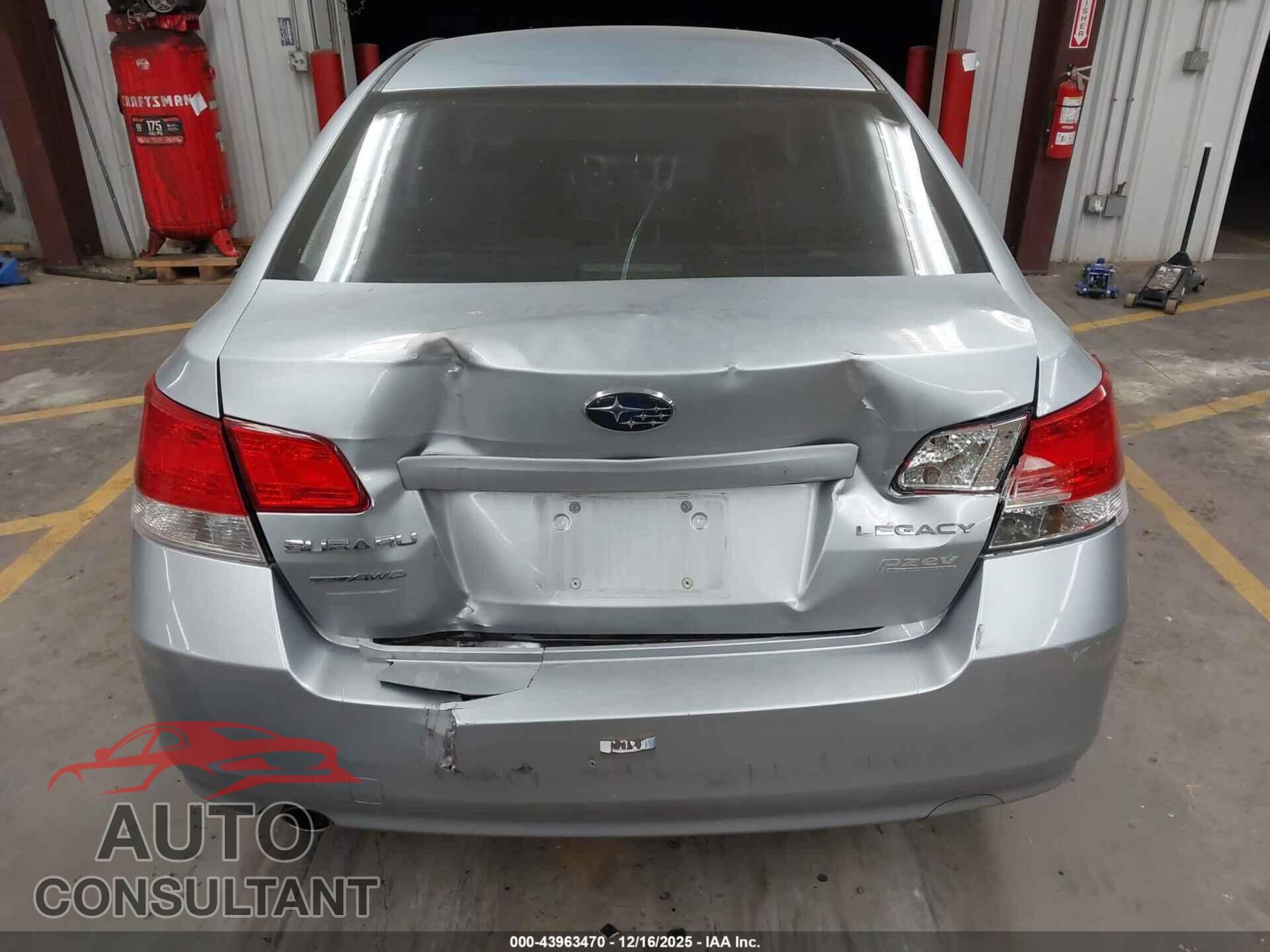 SUBARU LEGACY 2012 - 4S3BMBC61C3035836