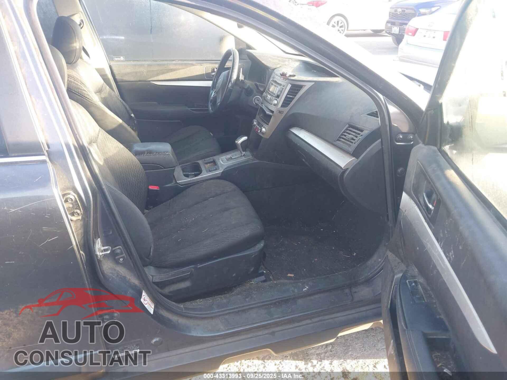 SUBARU OUTBACK 2012 - 4S4BRBCC0C3287631