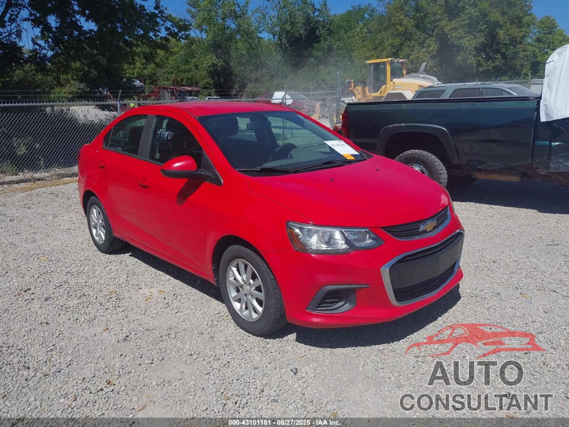 CHEVROLET SONIC 2017 - 1G1JD5SH0H4113520