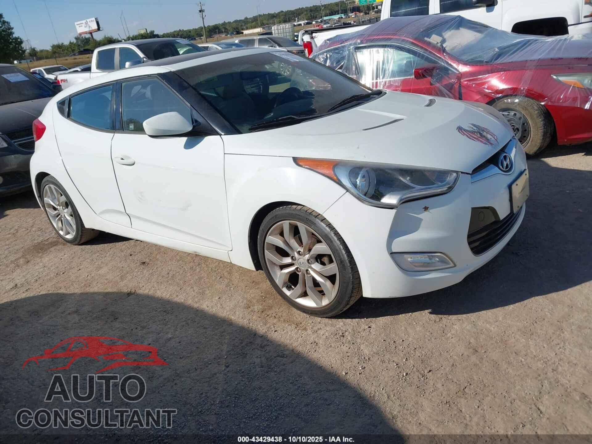 HYUNDAI VELOSTER 2013 - KMHTC6AD8DU086516