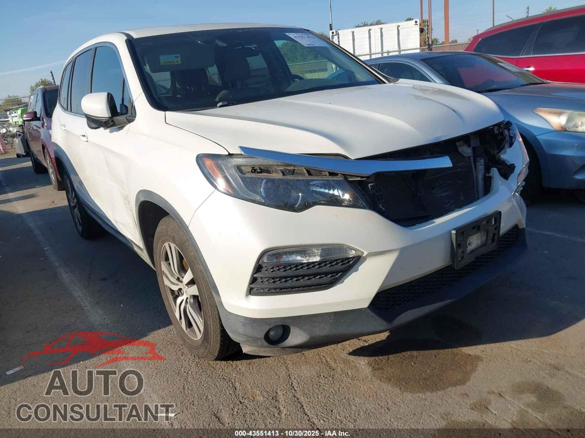 HONDA PILOT 2017 - 5FNYF6H43HB034135