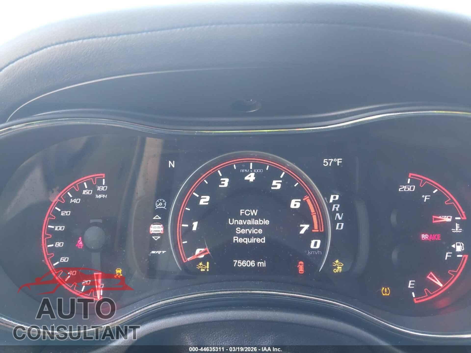 DODGE DURANGO 2018 - 1C4SDJGJ2JC201738