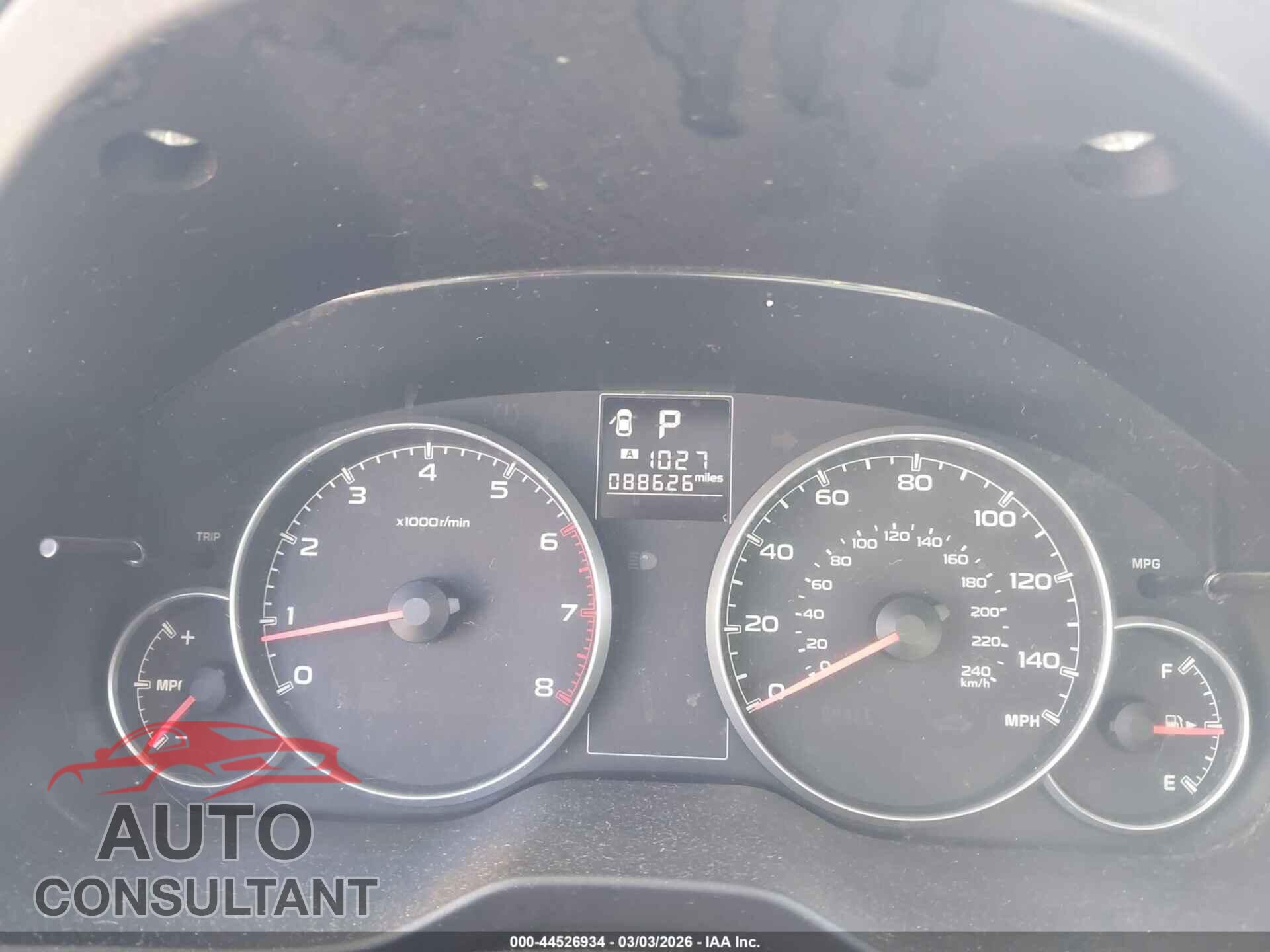 SUBARU OUTBACK 2014 - 4S4BRBAC4E3205986