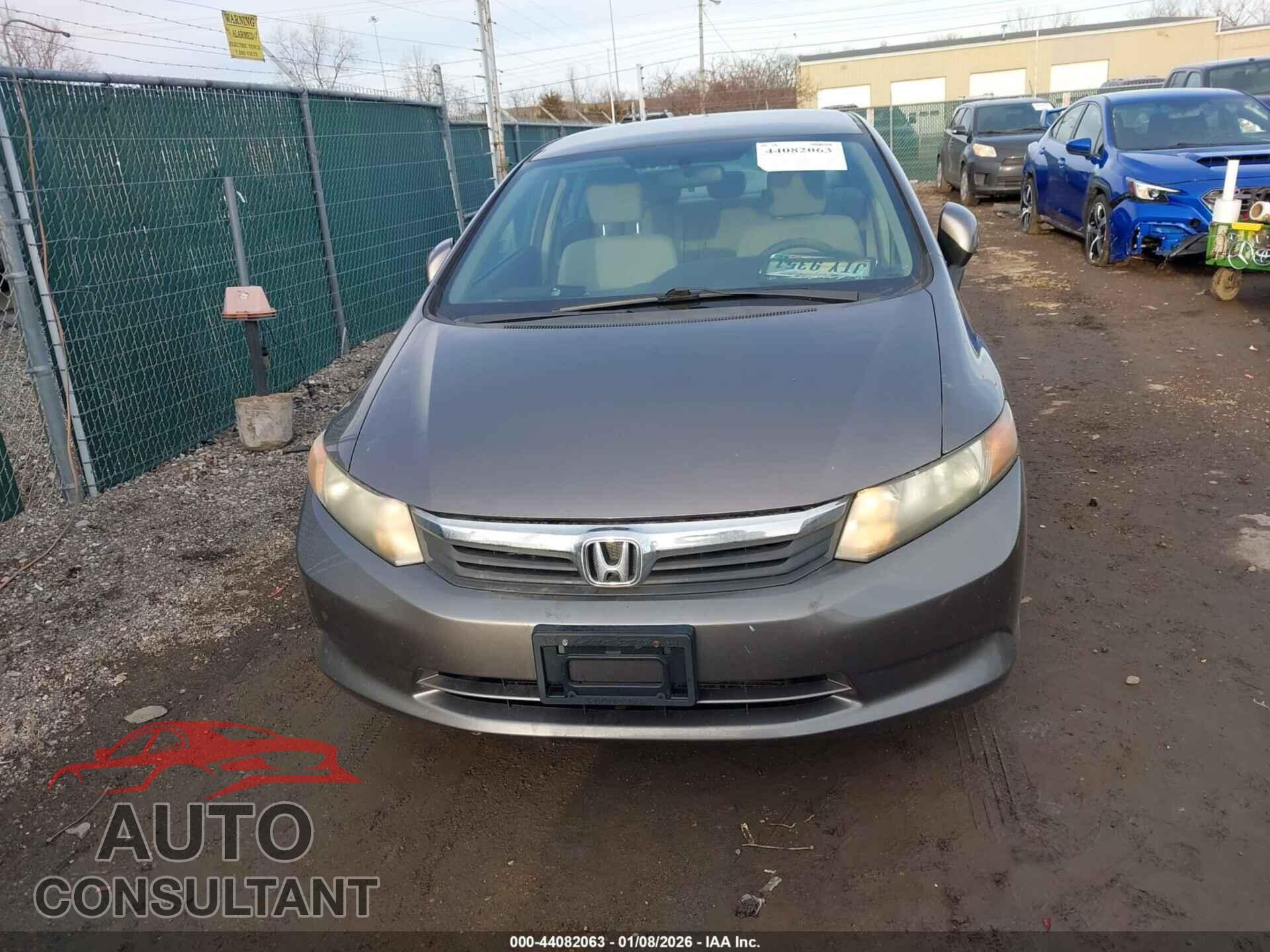 HONDA CIVIC 2012 - 19XFB2F52CE095174