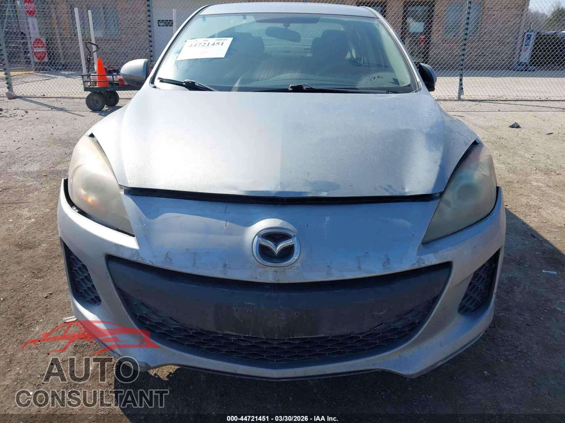 MAZDA MAZDA3 2012 - JM1BL1V79C1654859