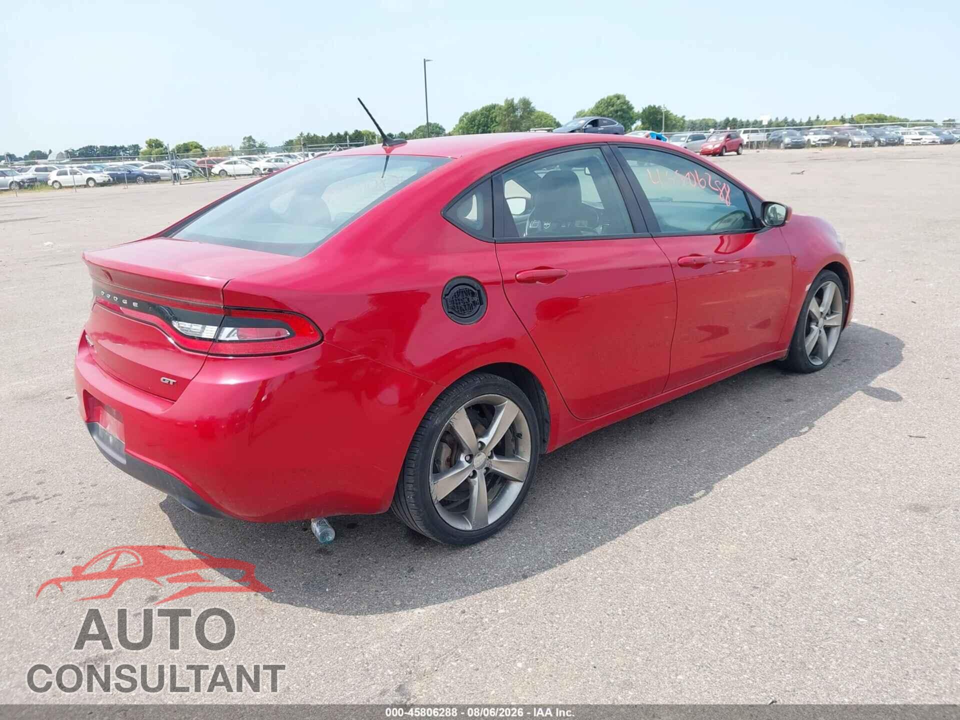 DODGE DART 2014 - 1C3CDFEB9ED677518