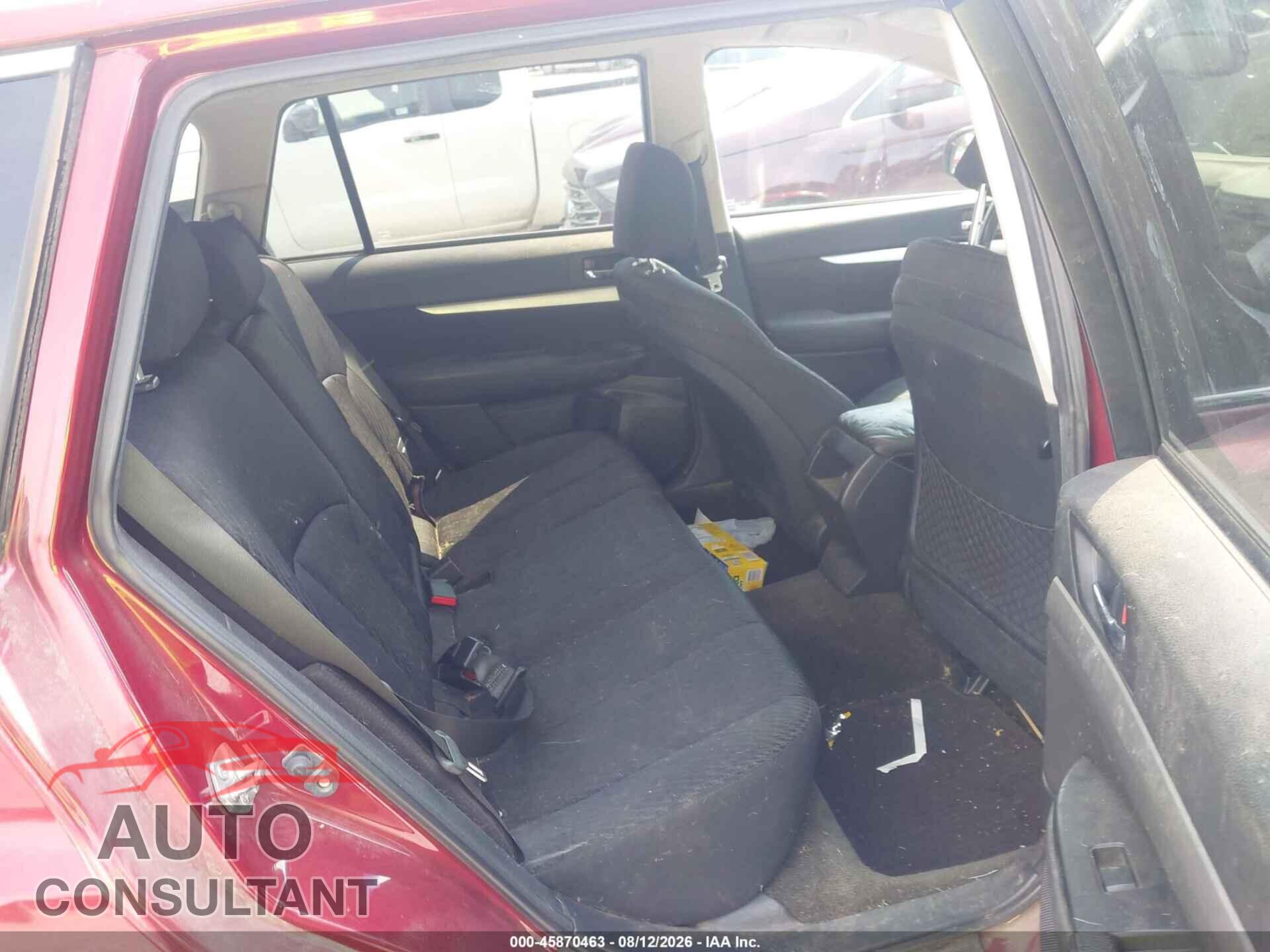 SUBARU OUTBACK 2012 - 4S4BRCCC8C3264992