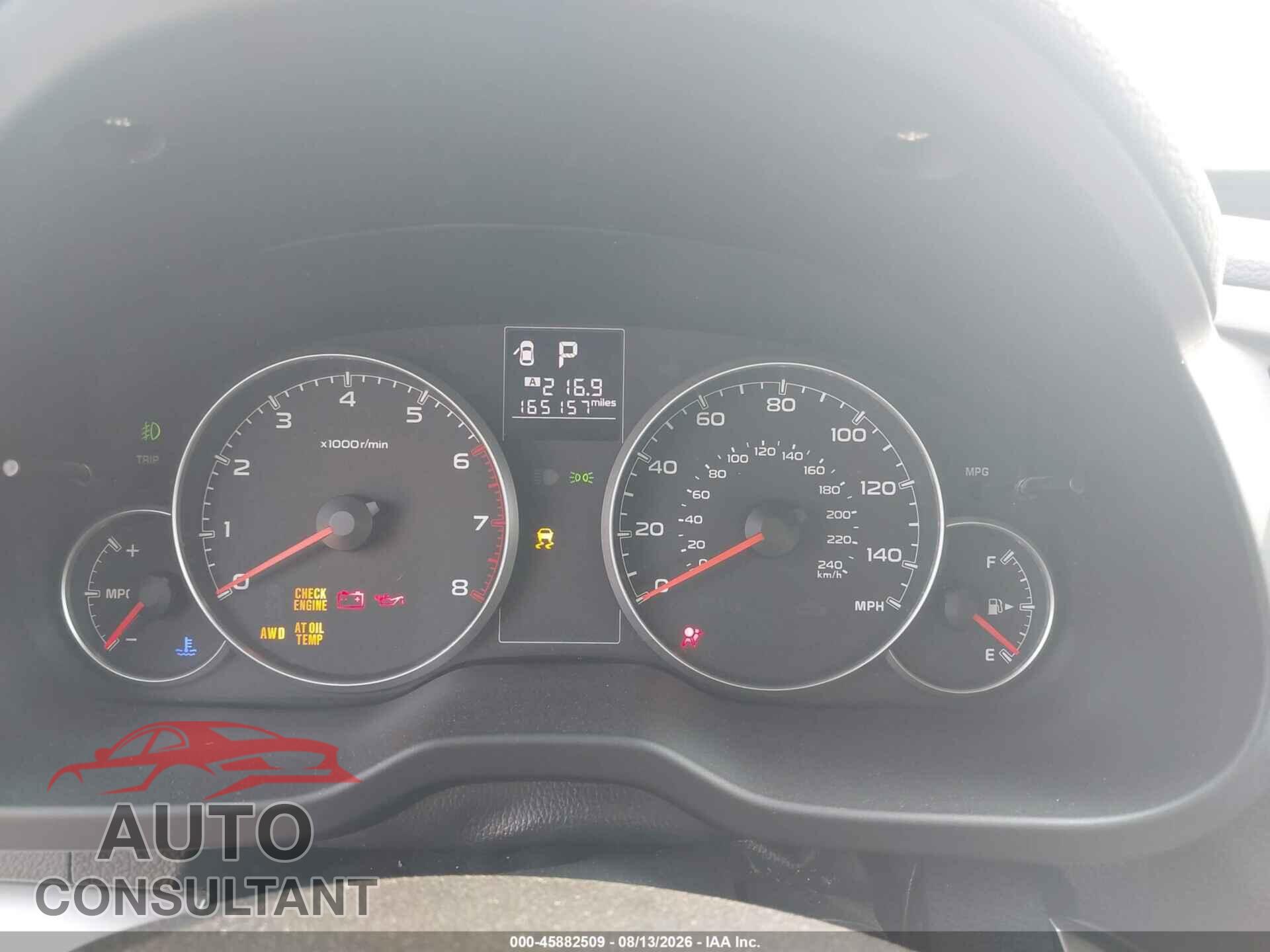 SUBARU OUTBACK 2014 - 4S4BRCDC8E3289019