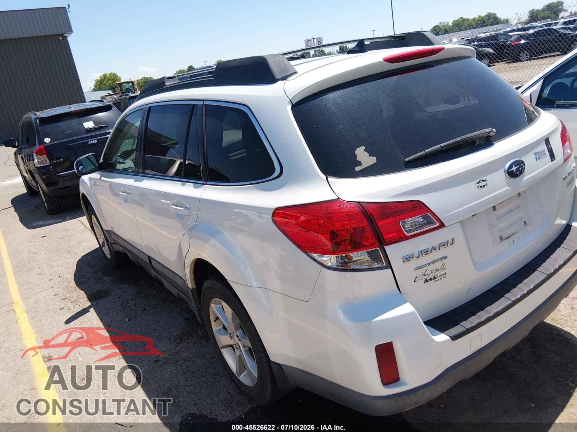 SUBARU OUTBACK 2013 - 4S4BRBKC3D3285083