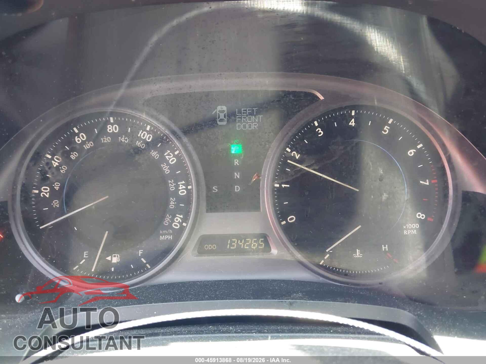LEXUS IS 250 2010 - JTHBF5C29A5126734