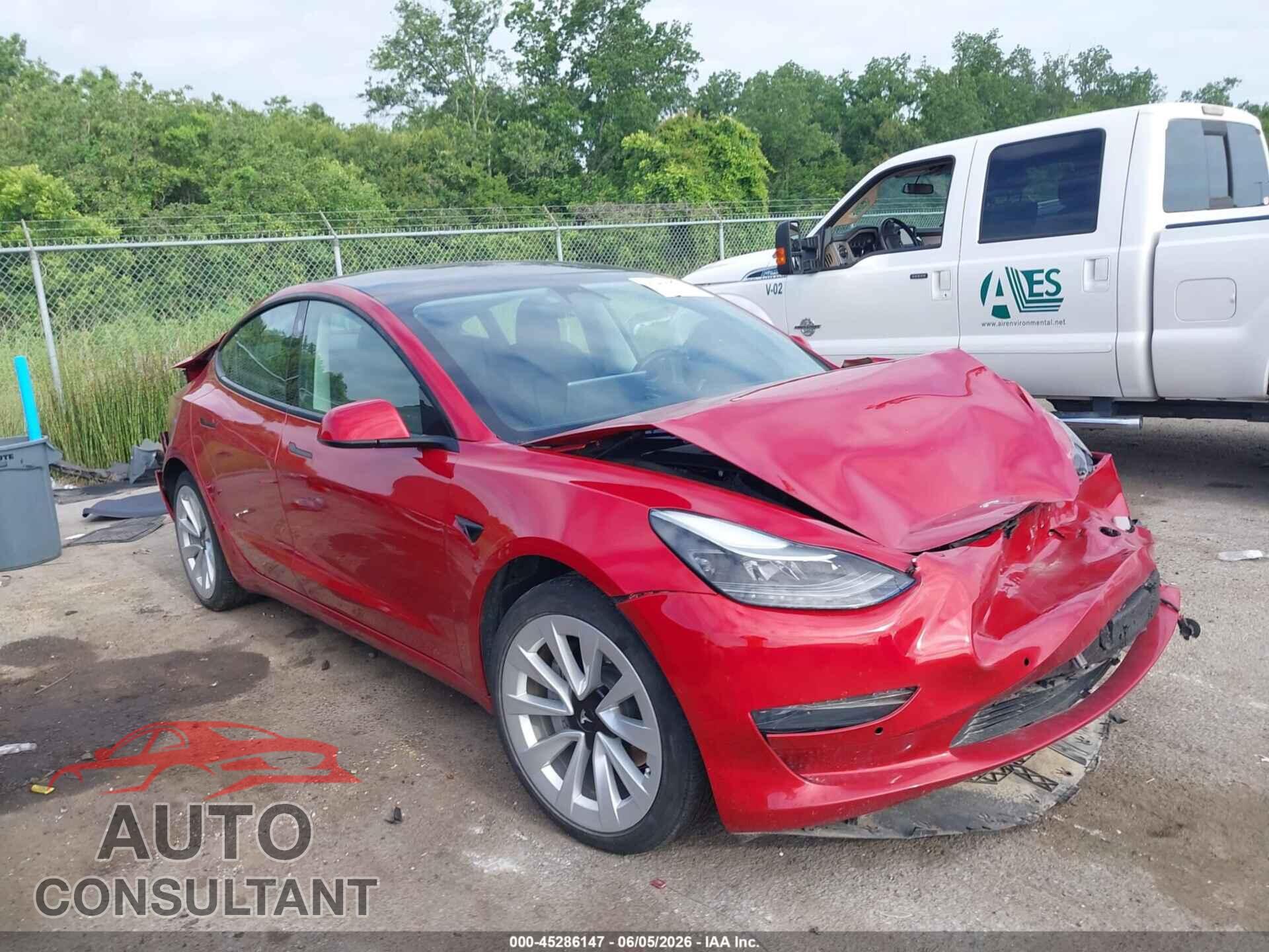 TESLA MODEL 3 2022 - 5YJ3E1EA1NF303545