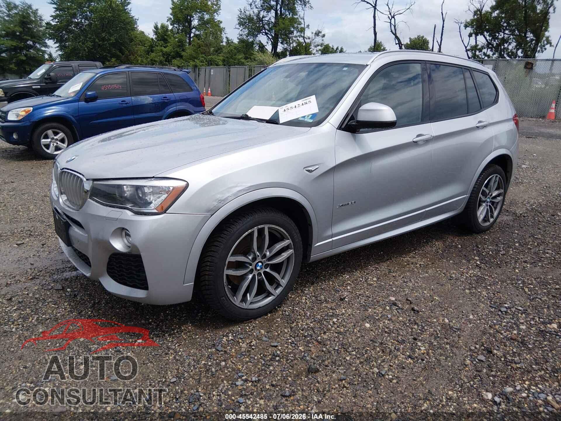 BMW X3 2016 - 5UXWX9C51G0D82875