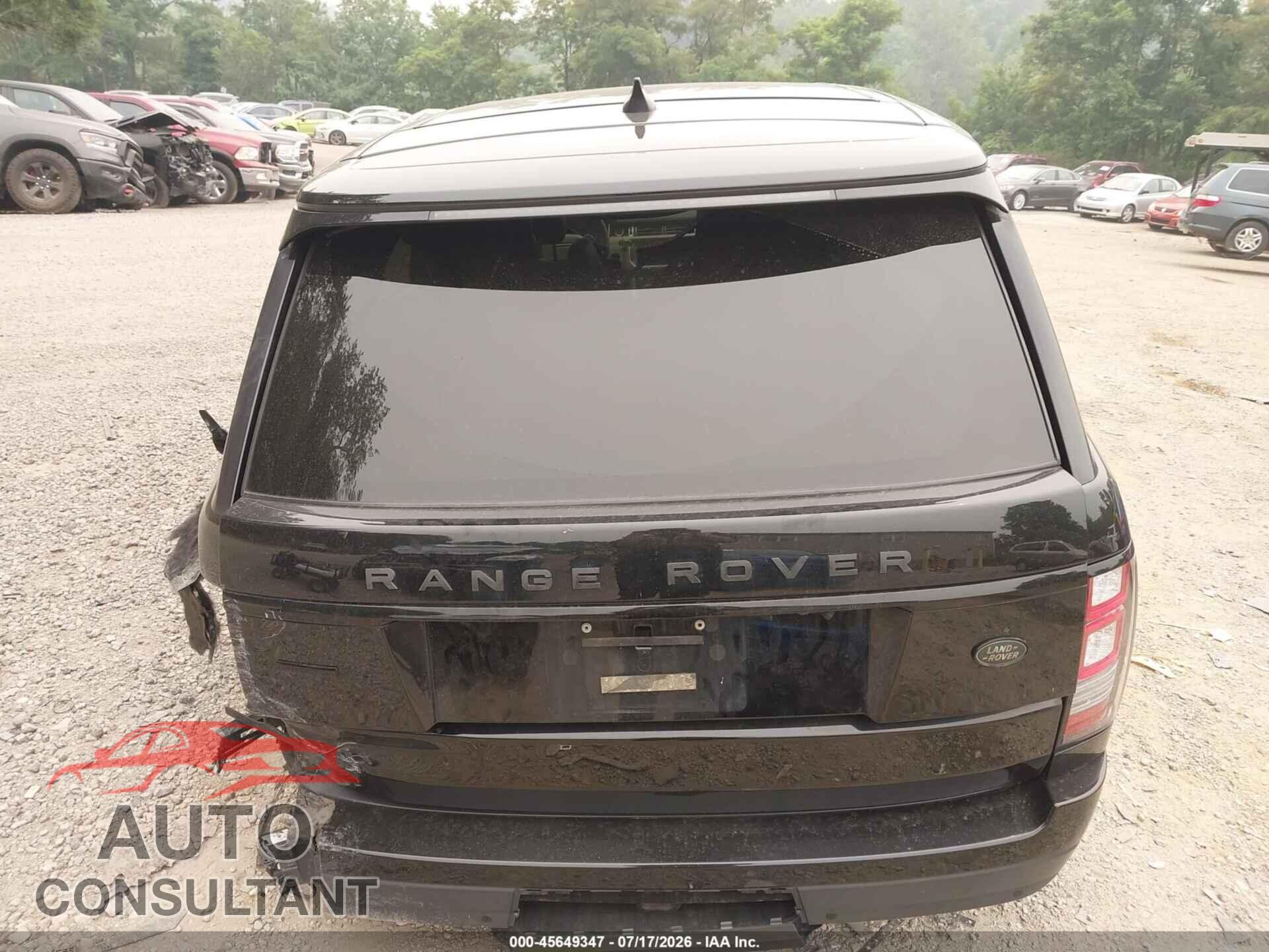 LAND ROVER RANGE ROVER 2017 - SALGS2FE9HA363354