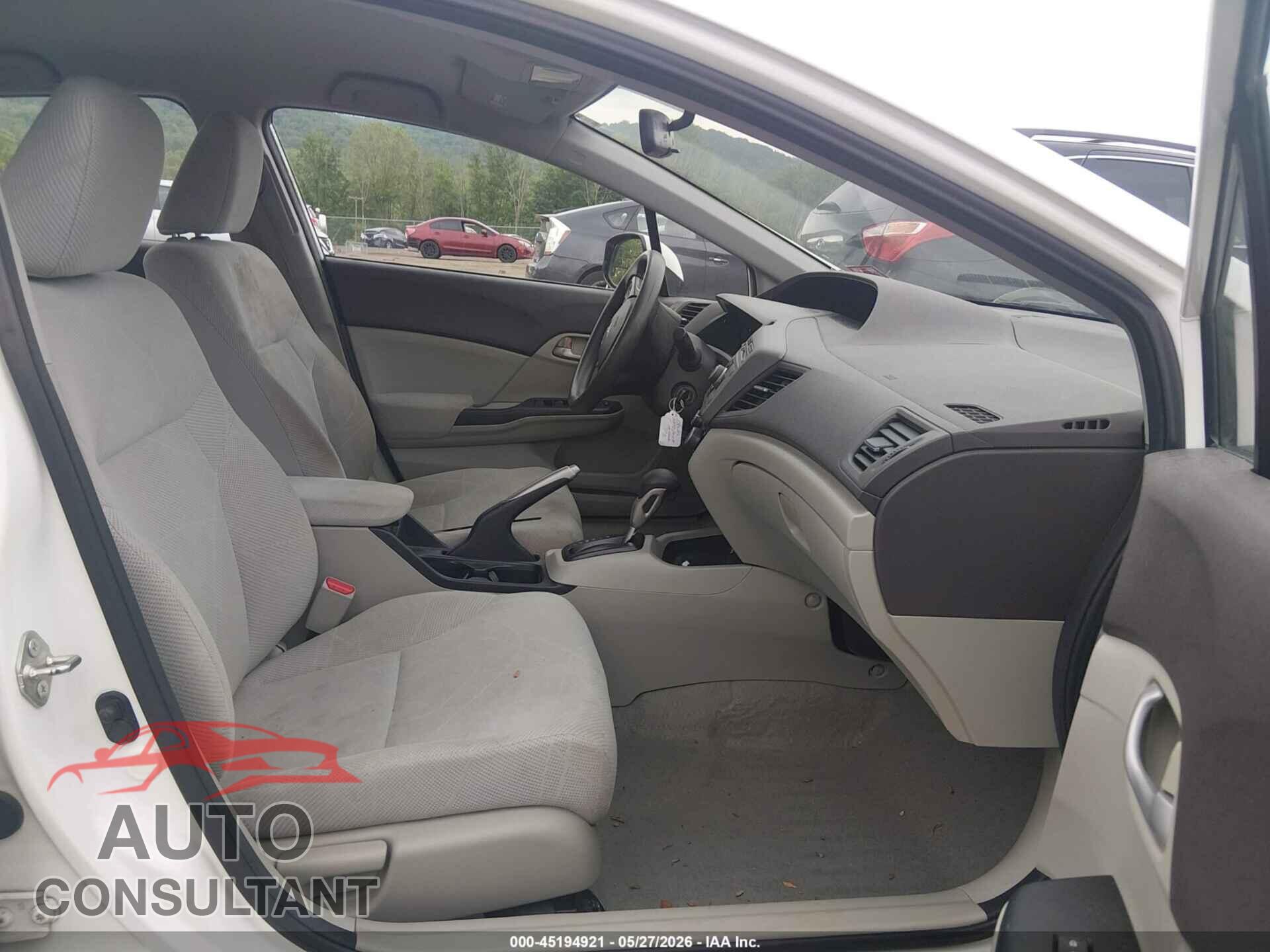 HONDA CIVIC 2012 - 19XFB2F50CE312737