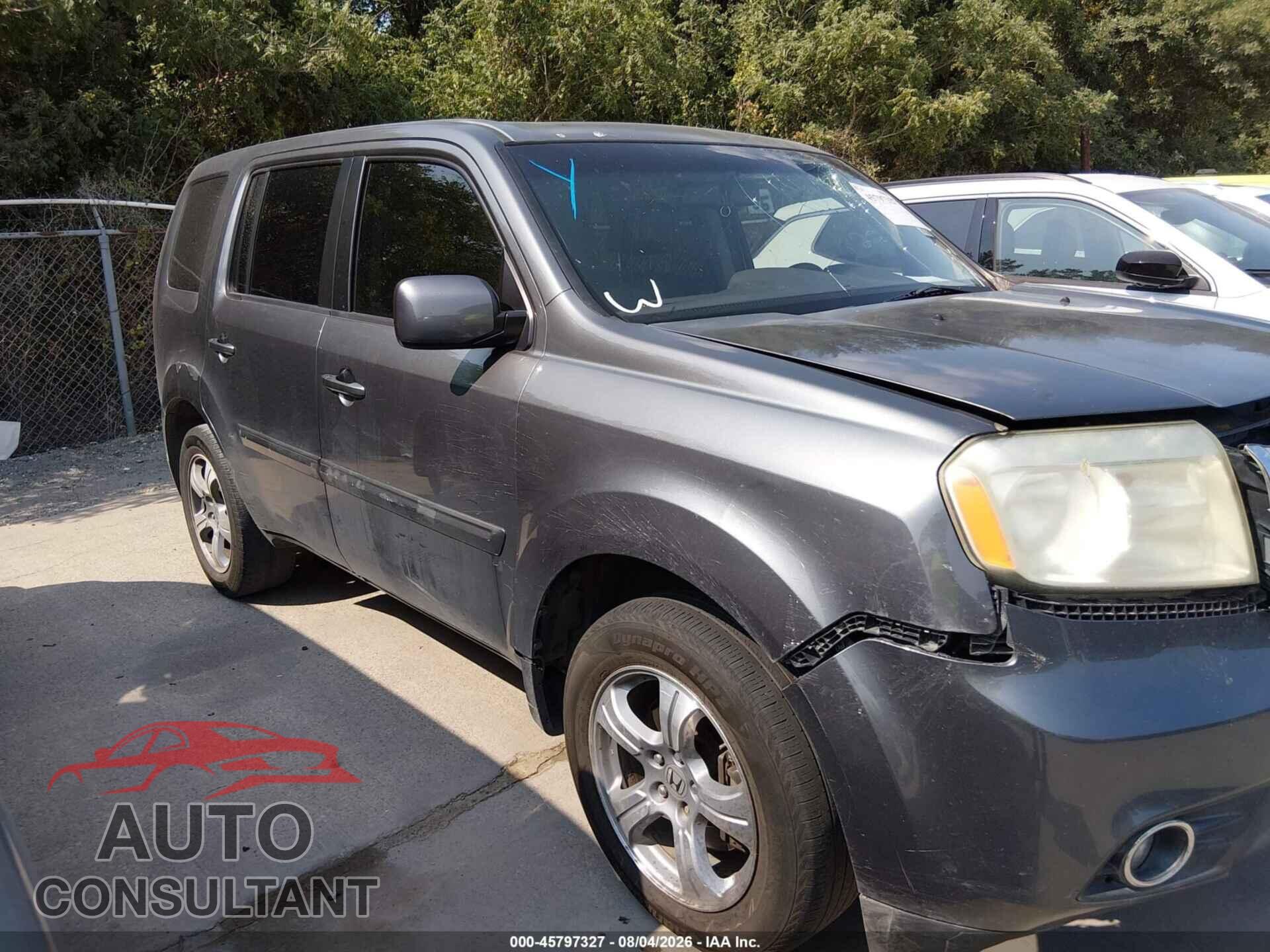HONDA PILOT 2013 - 5FNYF3H77DB038546